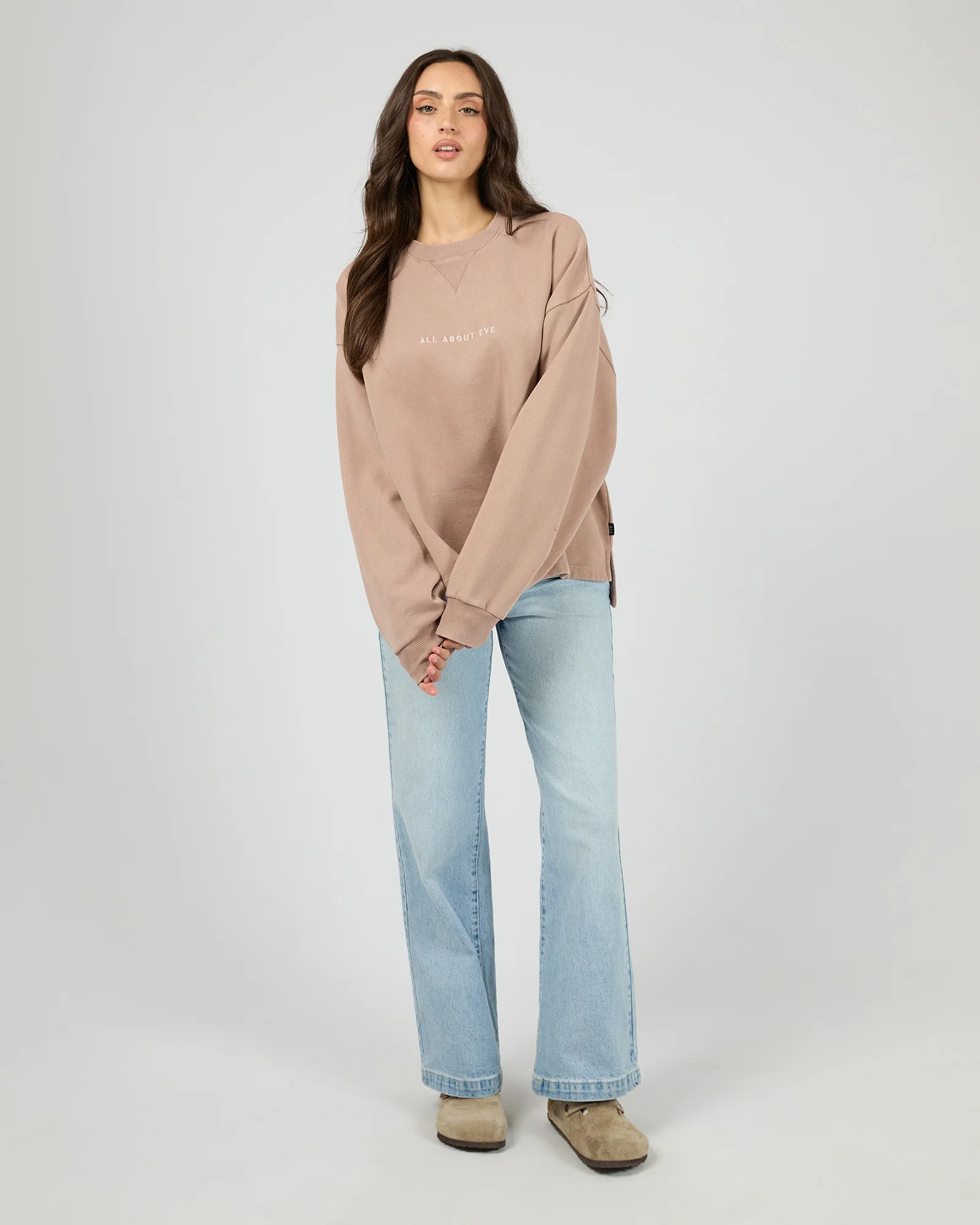 Aae Washed Box Crew Fawn - Image 2