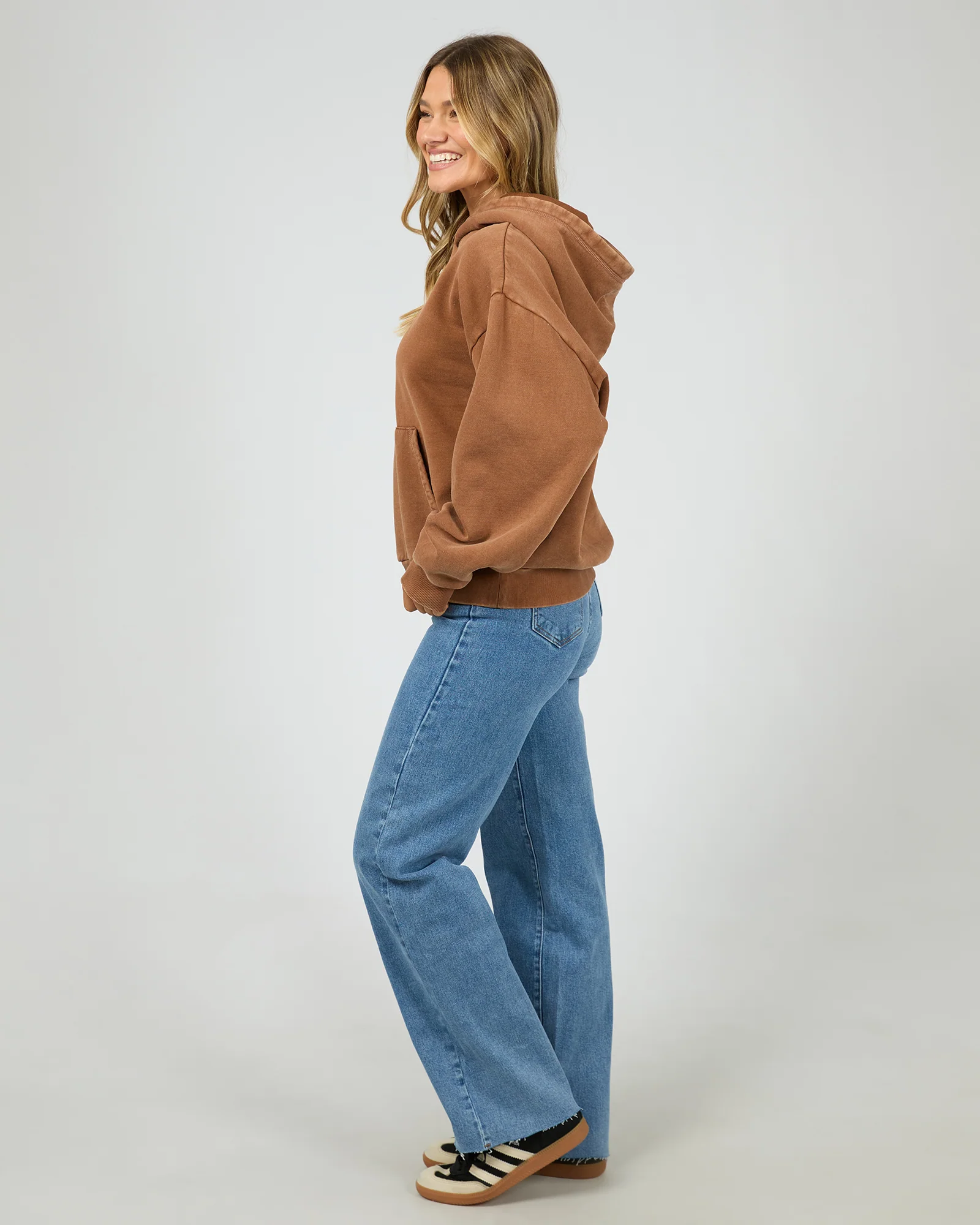 Aae Washed Box Hoodie Cinnimon - Image 6