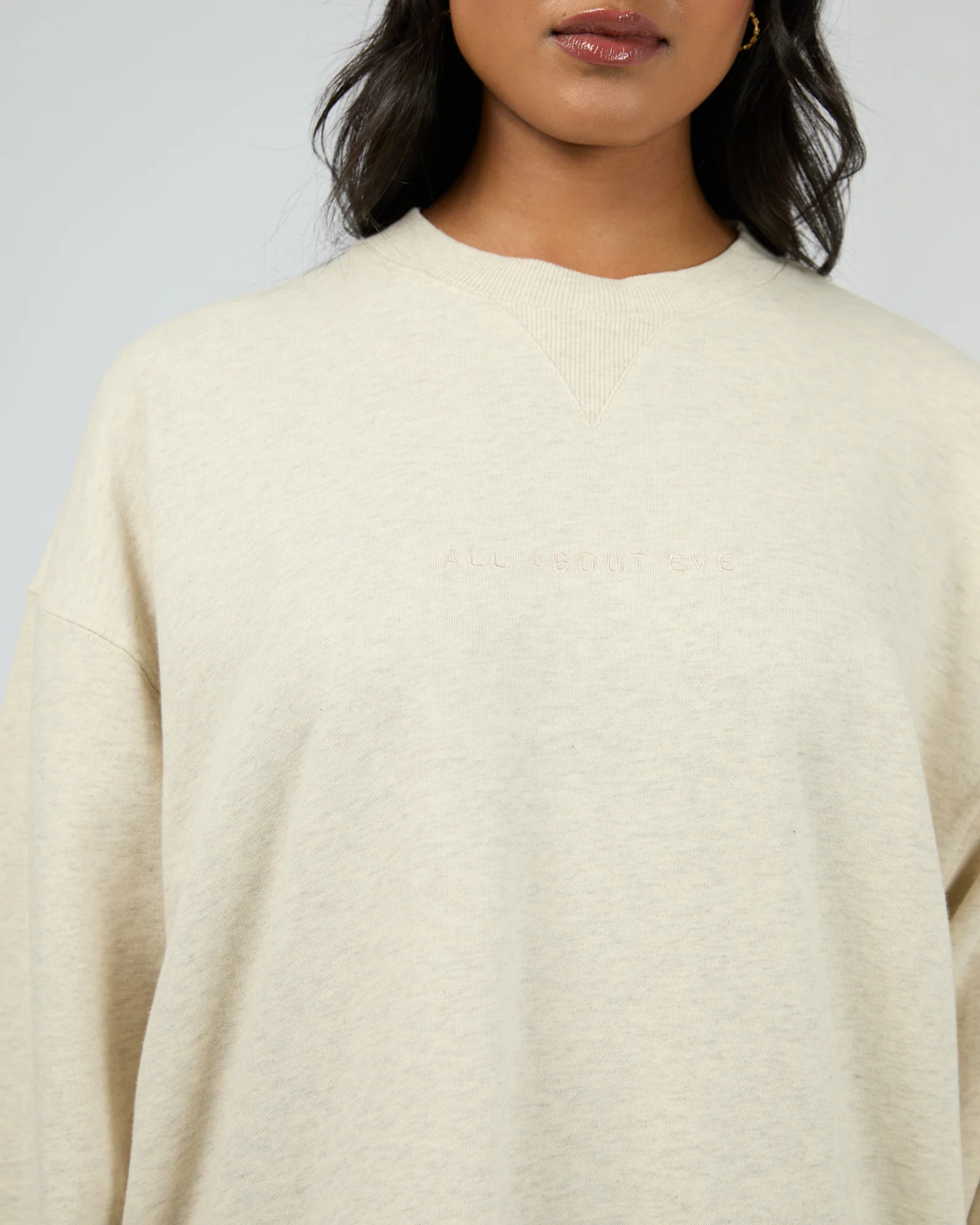 Aae Washed Relaxed Crew Oatmeal - Image 5
