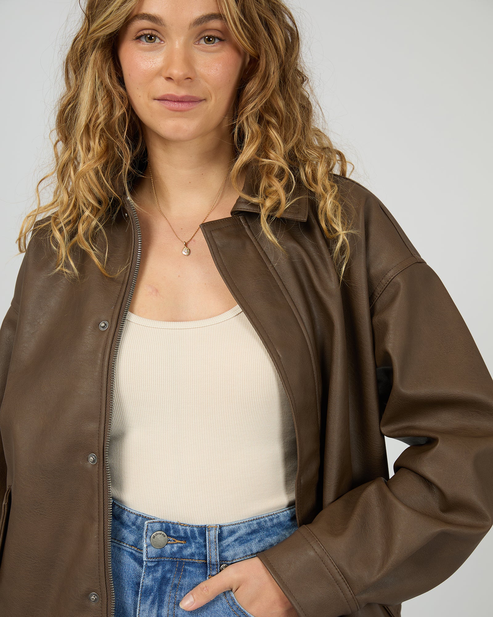 Alba Pu Bomber Brown - Image 5