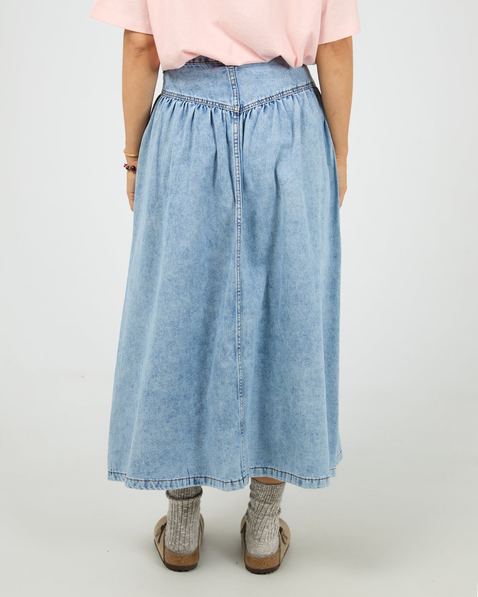 Arlo Maxi Skirt Light Blue - Image 3