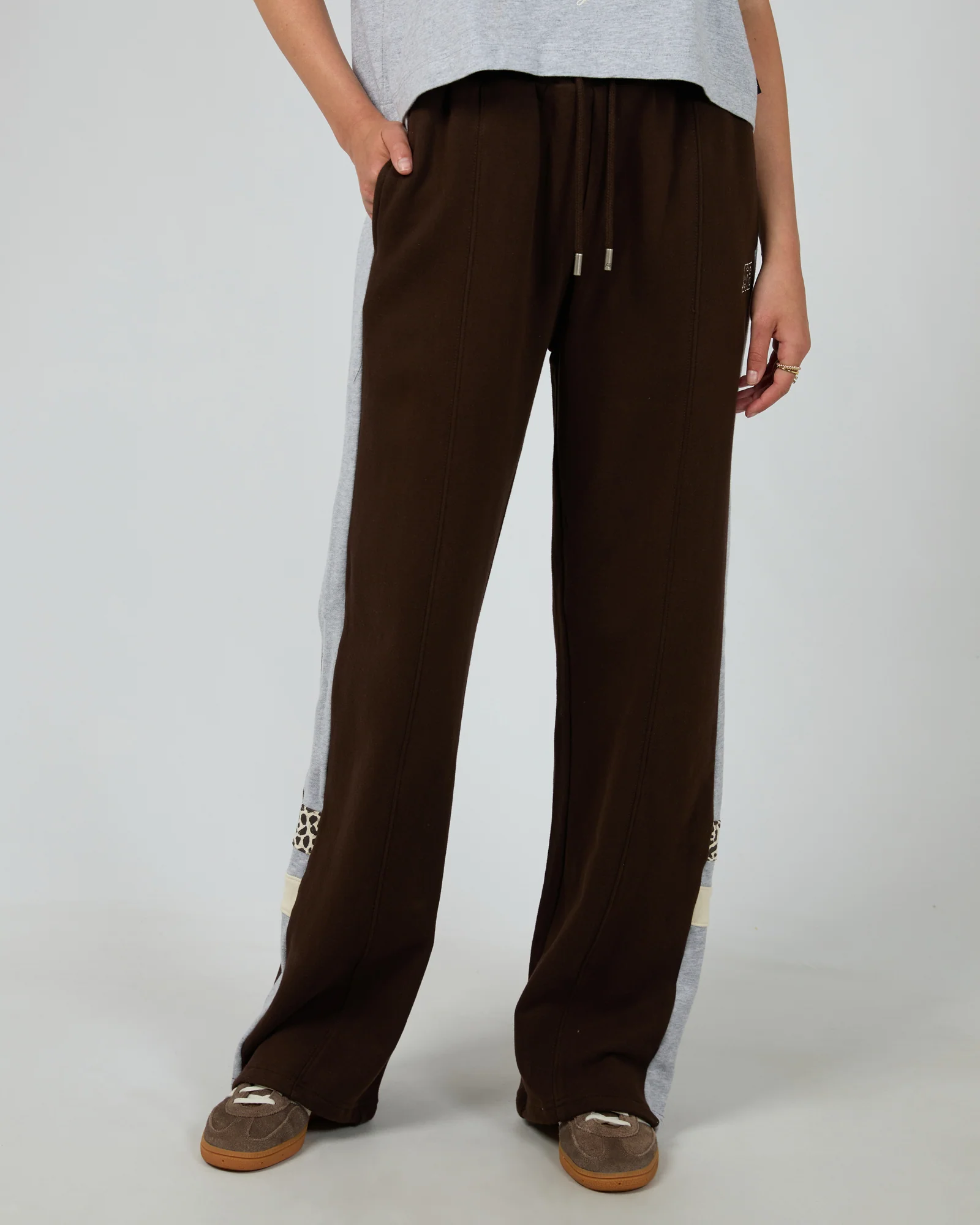 Athletica Panel Track Pant Brown