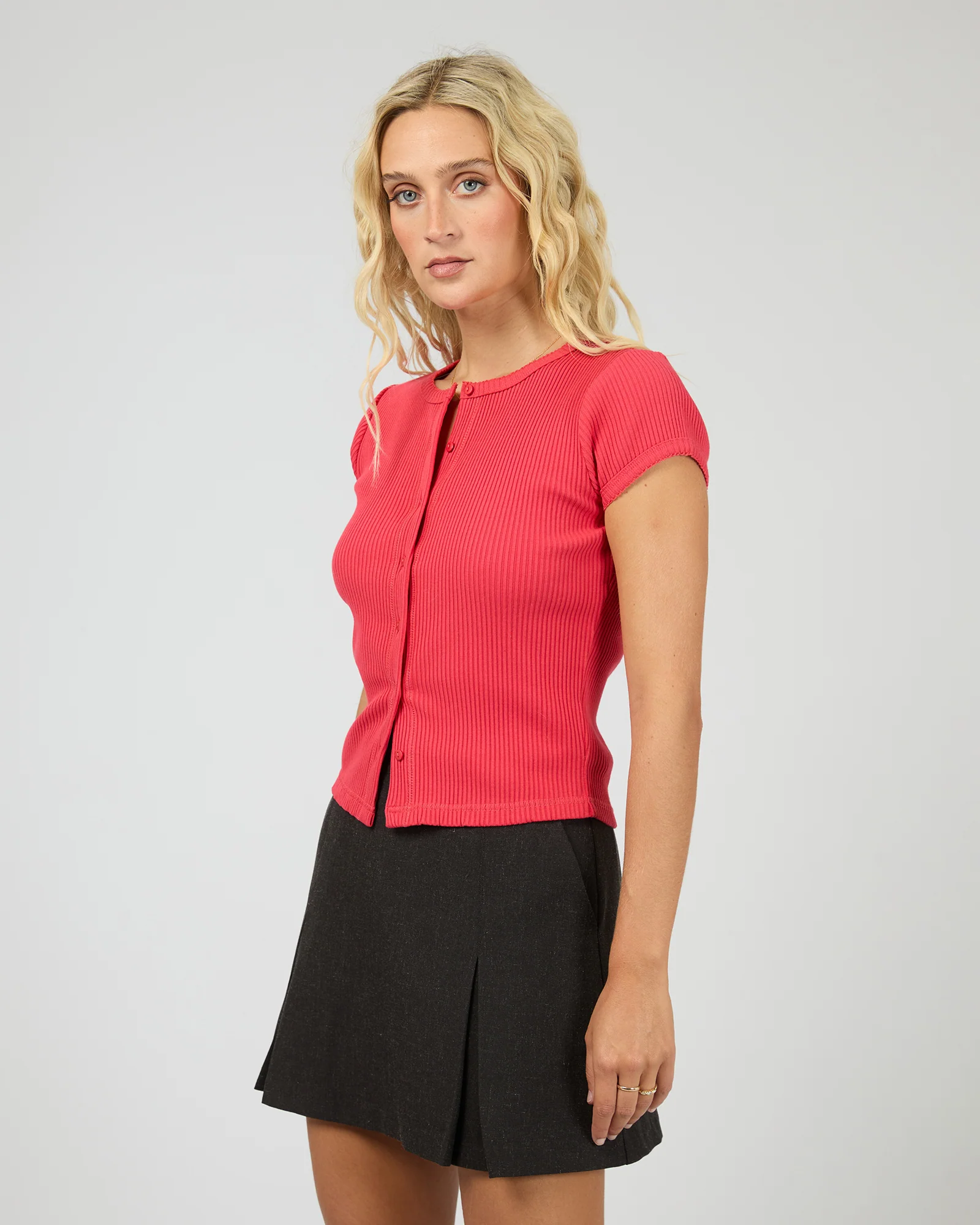 Bailey Knit Top Berry - Image 7