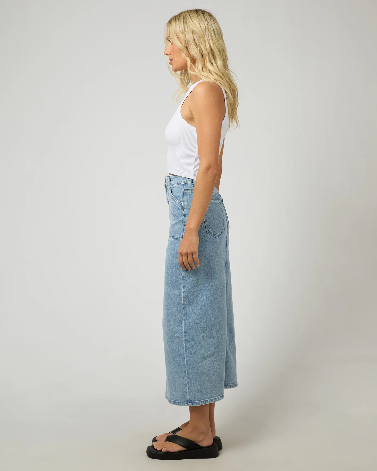 Becca Maxi Skirt Light Blue - Image 6