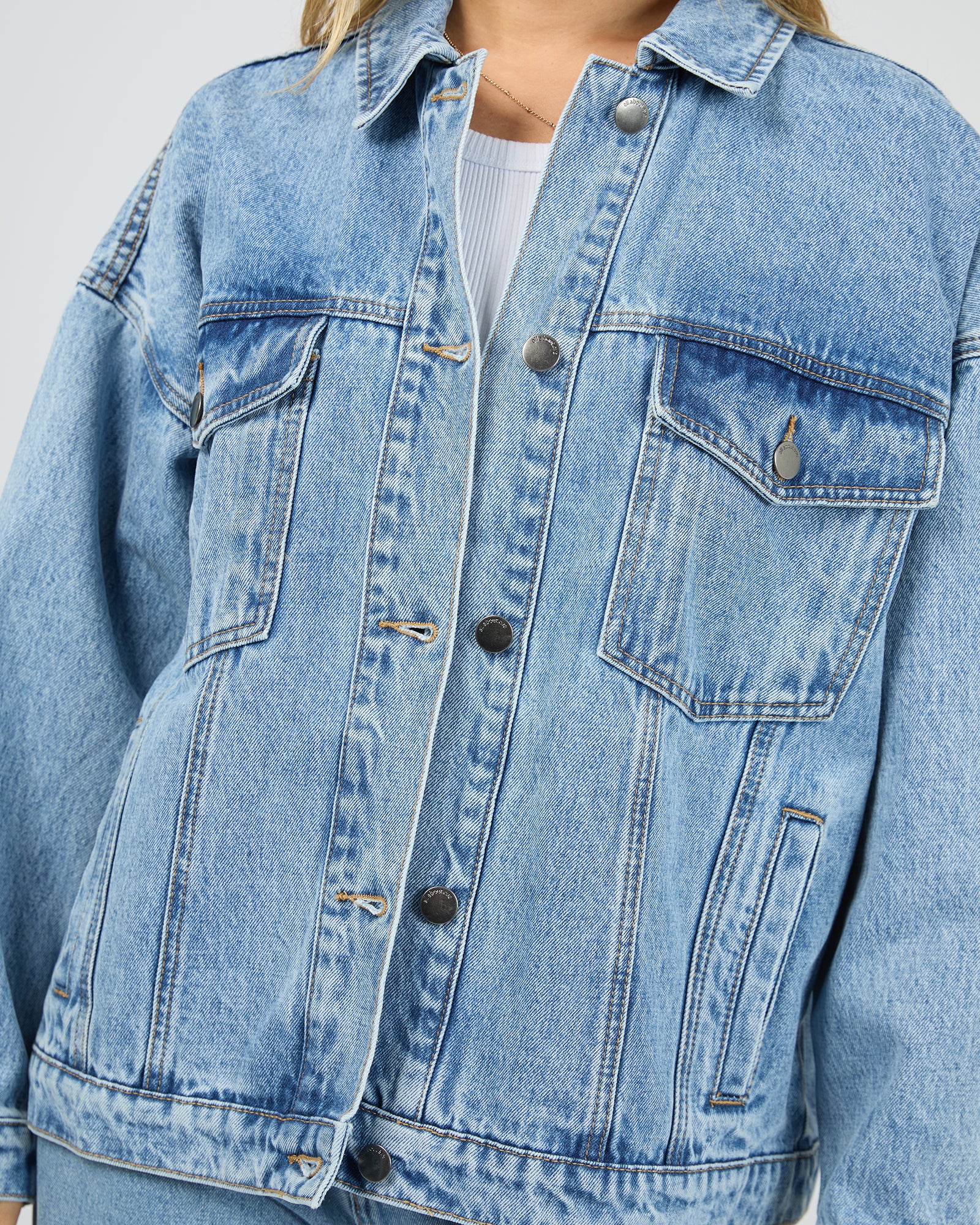 Blair Denim Jacket Light Blue - Image 5