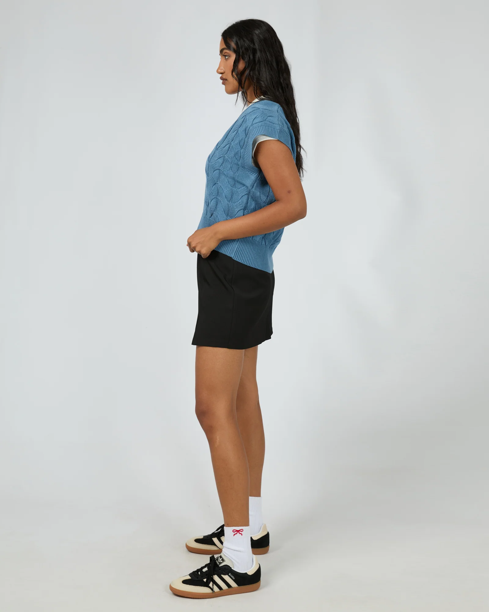 Brooklyn Knit Vest Blue - Image 6