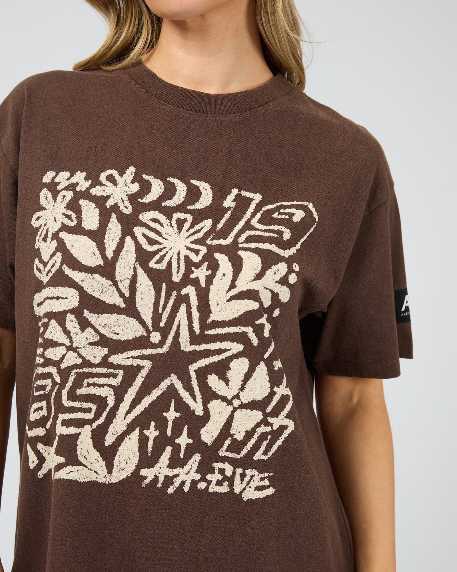 Centered Relaxed Tee Brown - Image 5