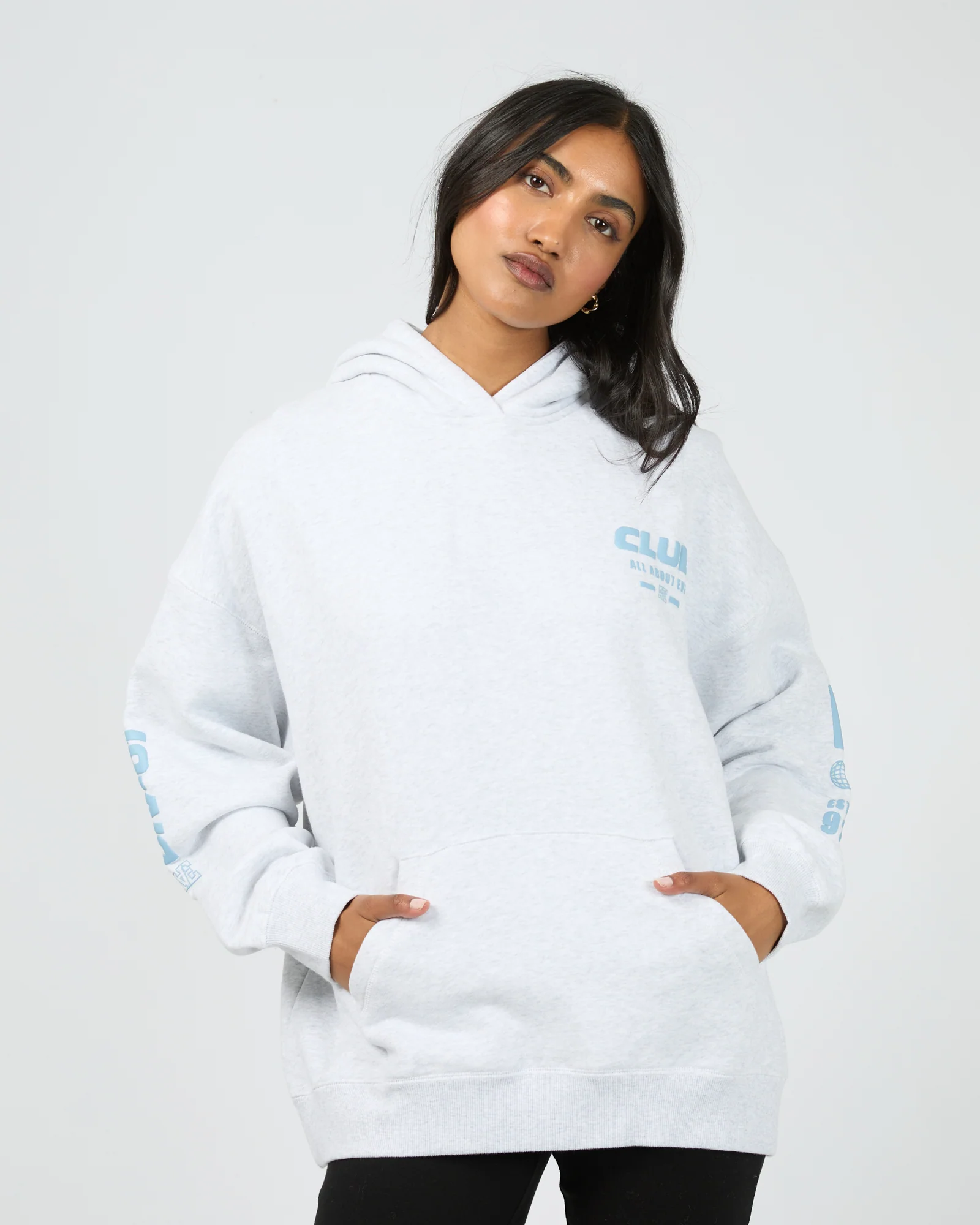 Club Relaxed Hoodie Snow Marle - Image 3