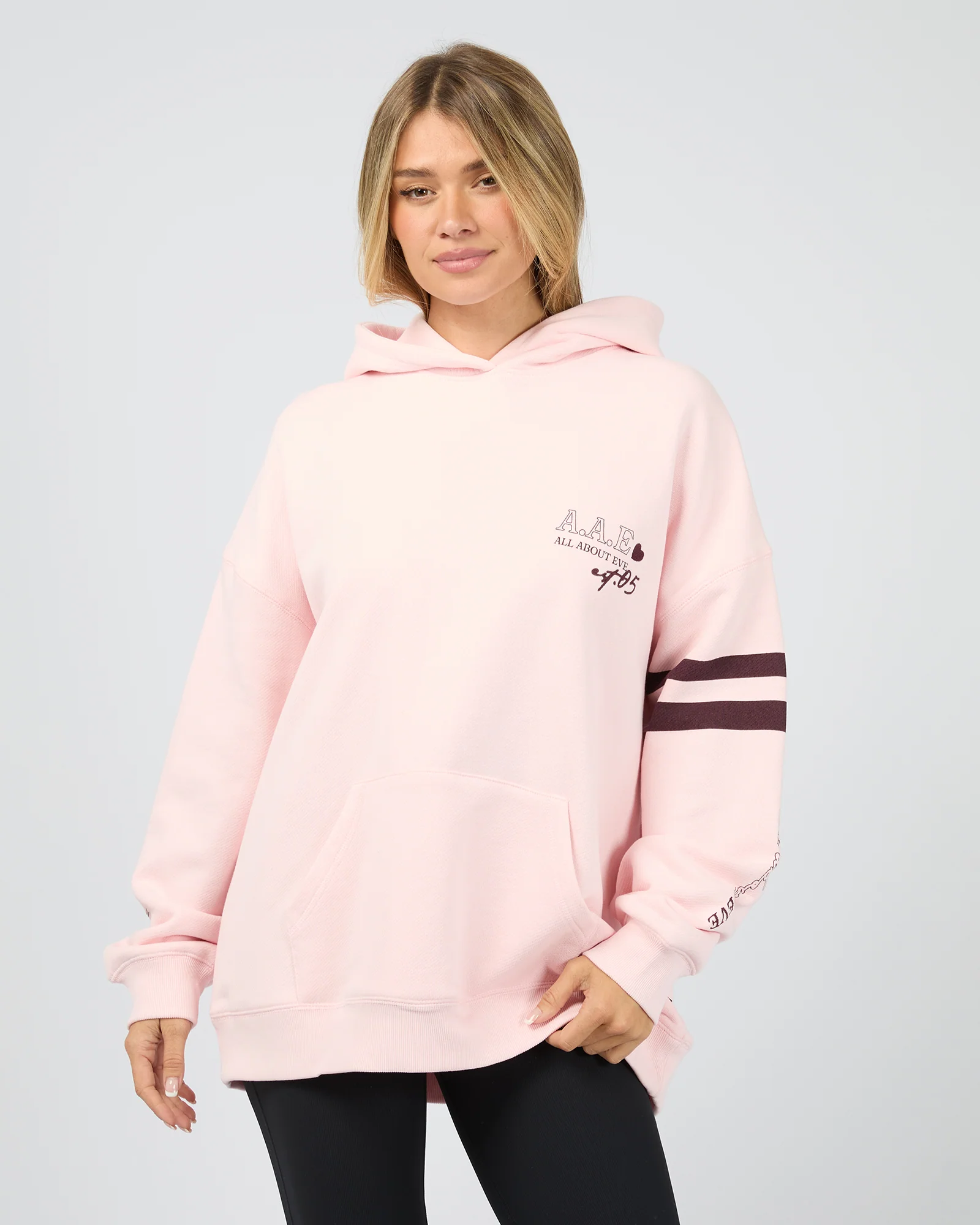 Conscious Relaxed Hoodie Pale Pink - Image 3