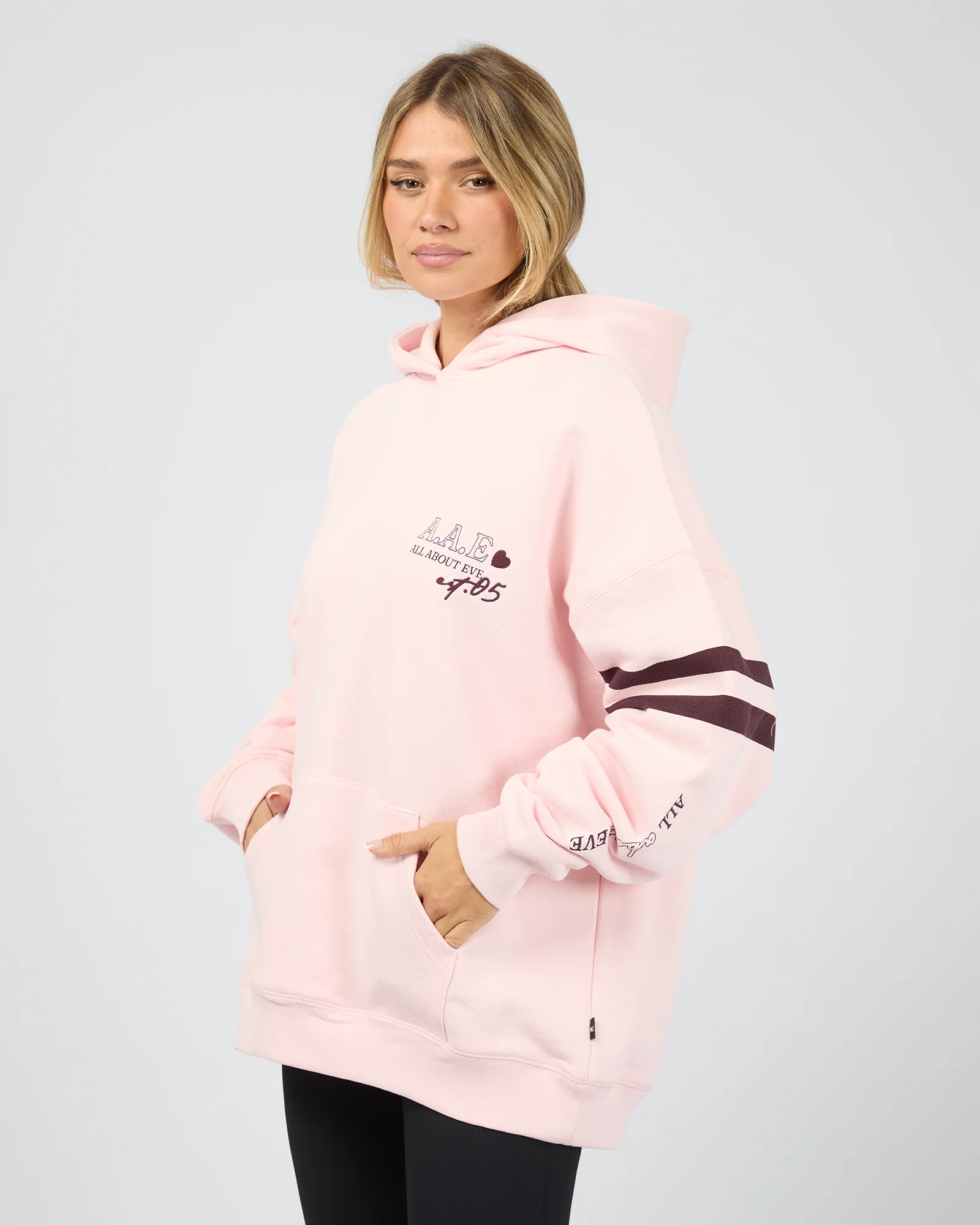 Conscious Relaxed Hoodie Pale Pink - Image 4