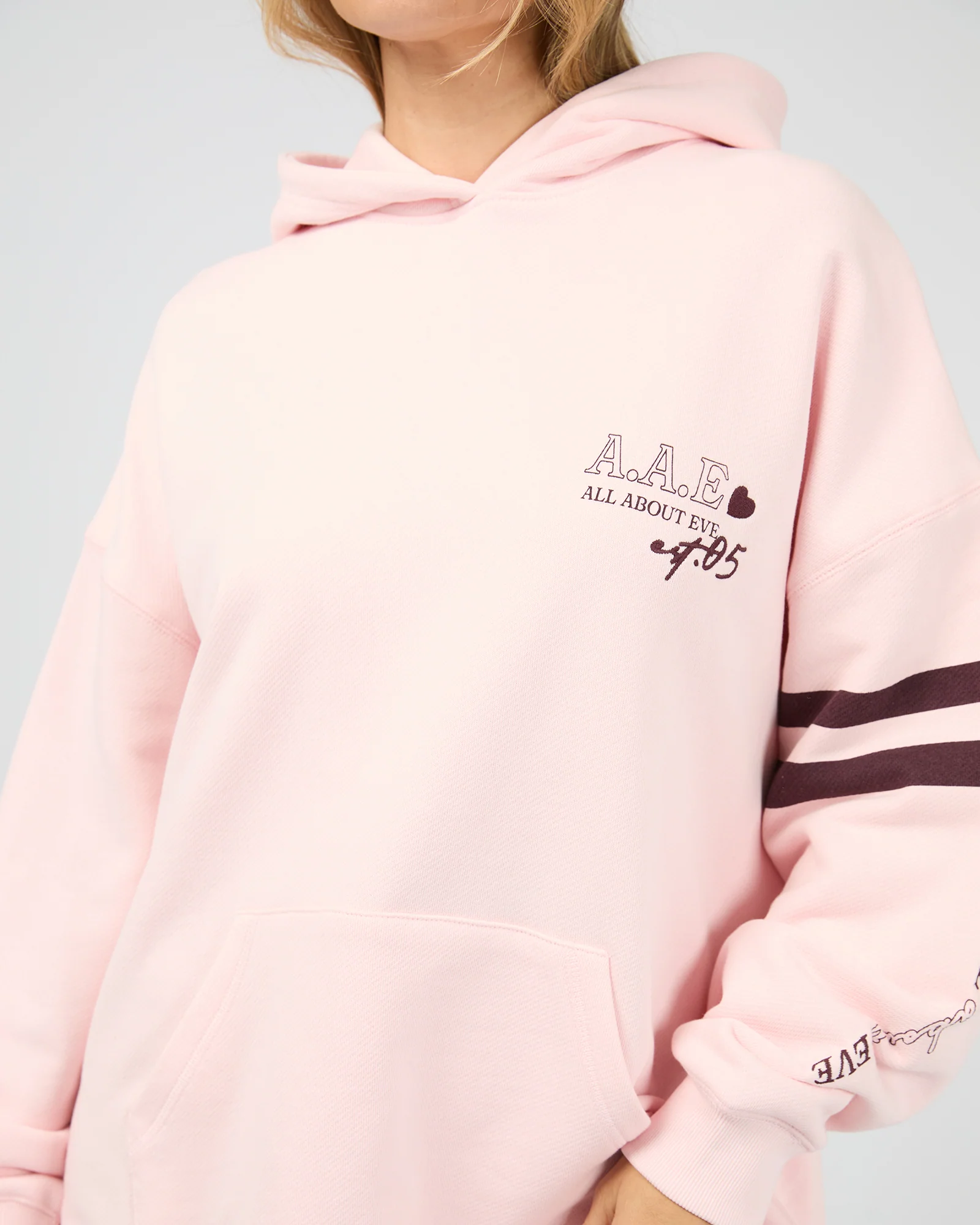 Conscious Relaxed Hoodie Pale Pink - Image 7