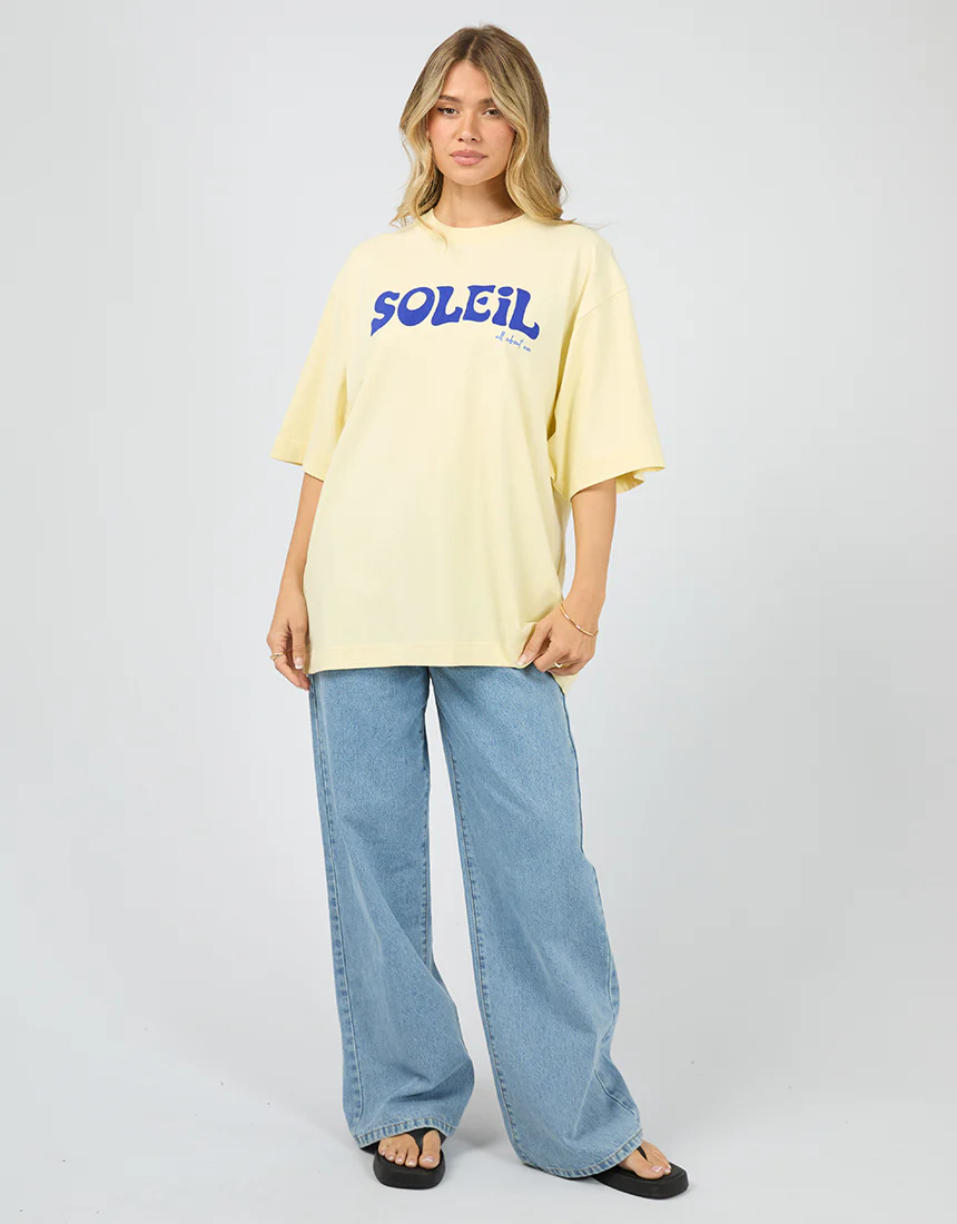 Soleil Oversized Tee Yellow - Image 2