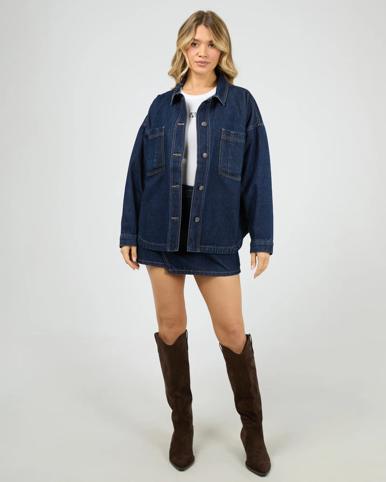 Dale Shacket Indigo - Image 3