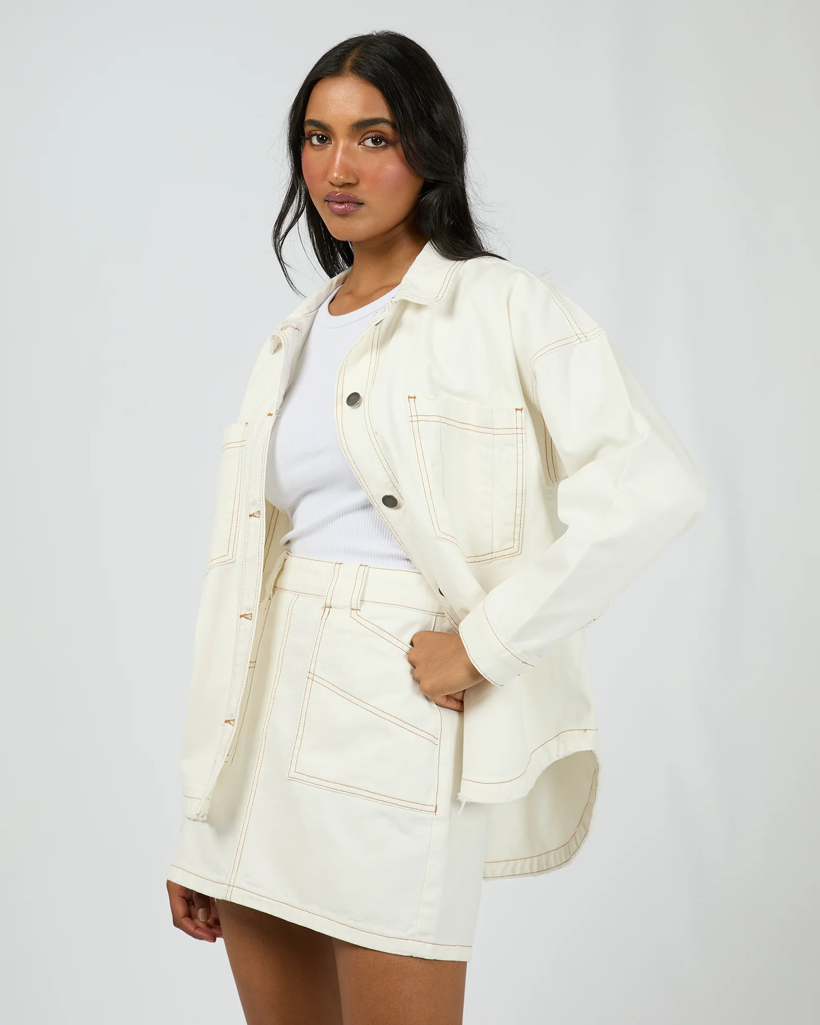 Dale Shacket Vintage White - Image 4