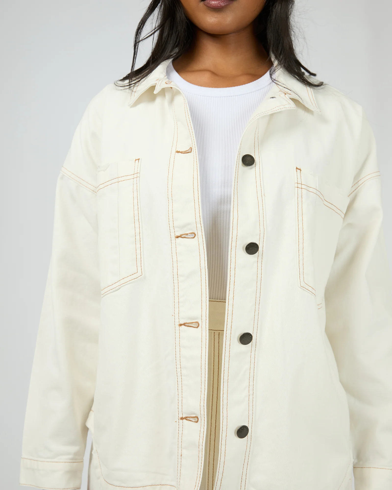 Dale Shacket Vintage White - Image 5