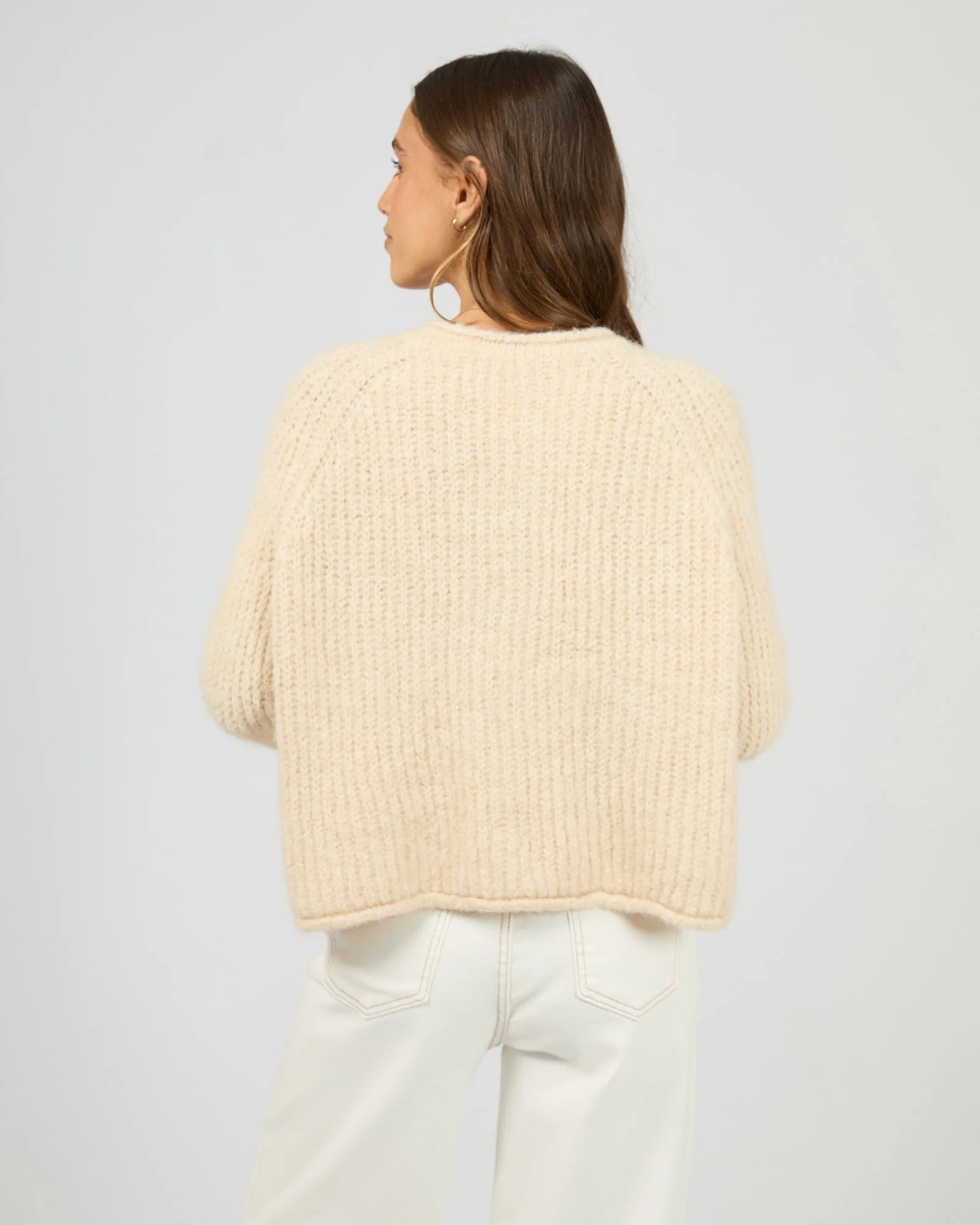 Devon Cardigan Cream - Image 3