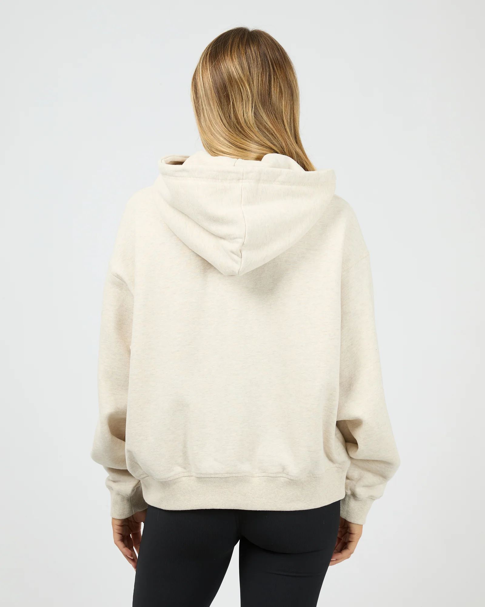 Eve Club House Box Hoodie Oat - Image 3