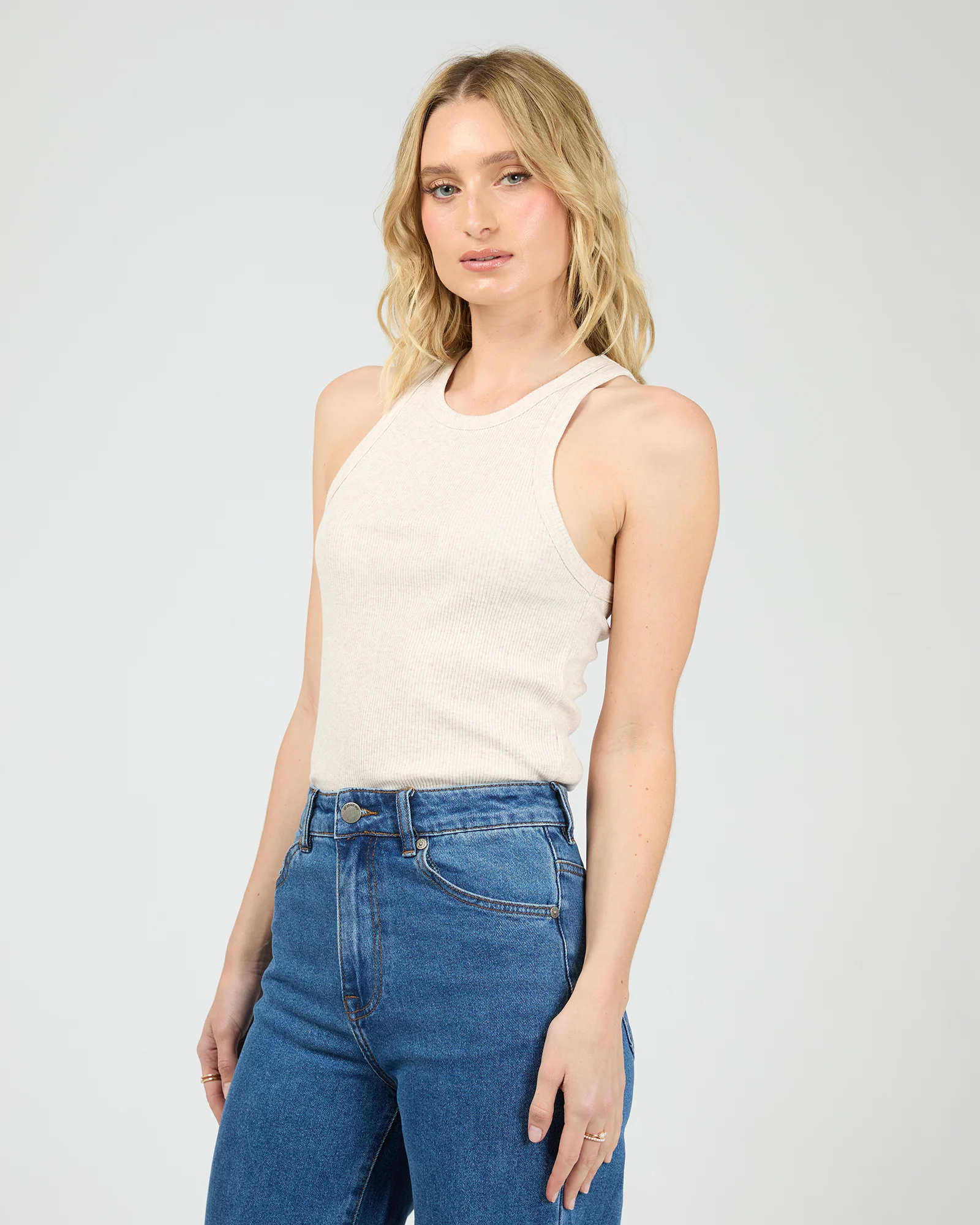 Eve Rib Baby Tank Oatmeal - Image 4