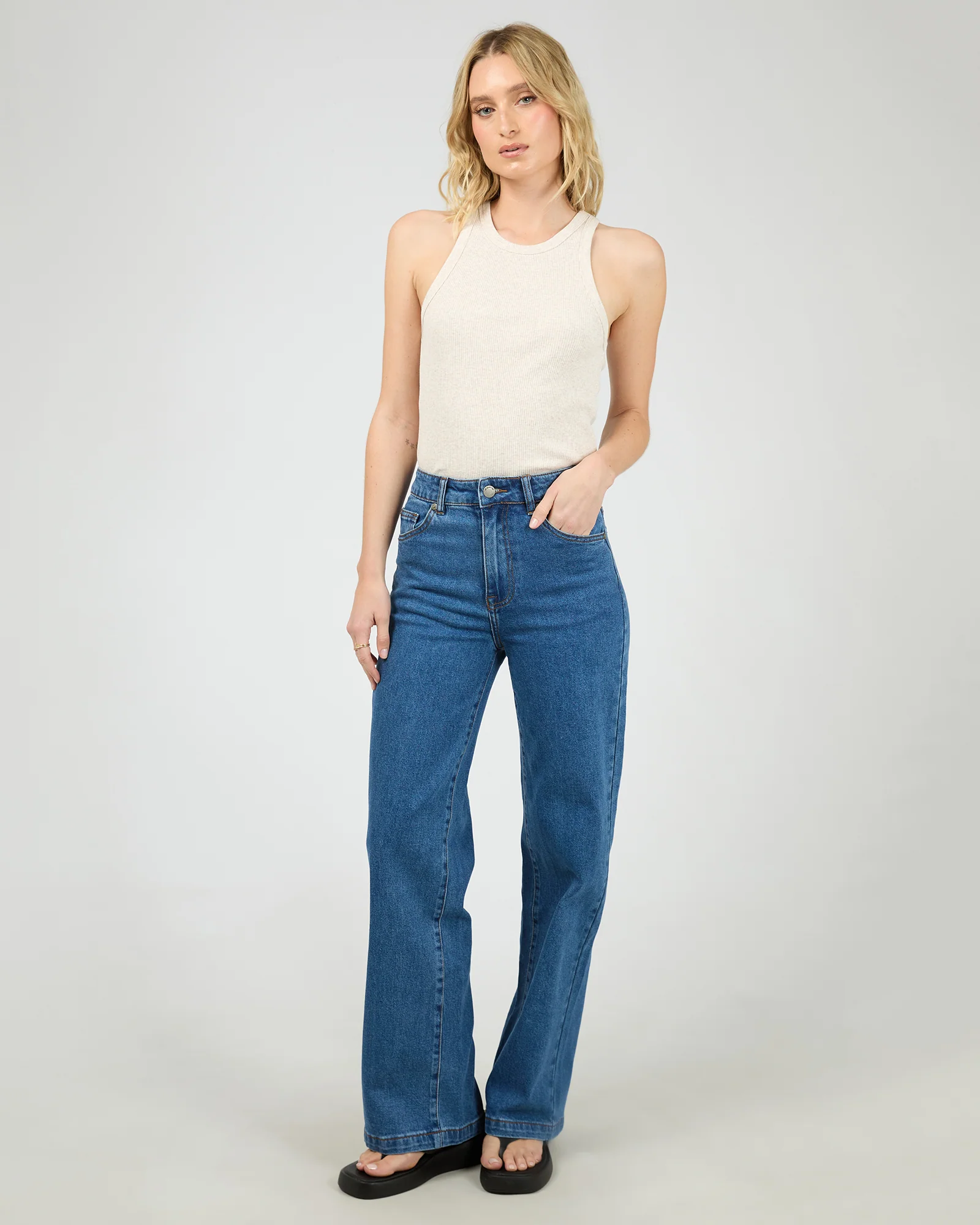 Eve Rib Baby Tank Oatmeal - Image 7