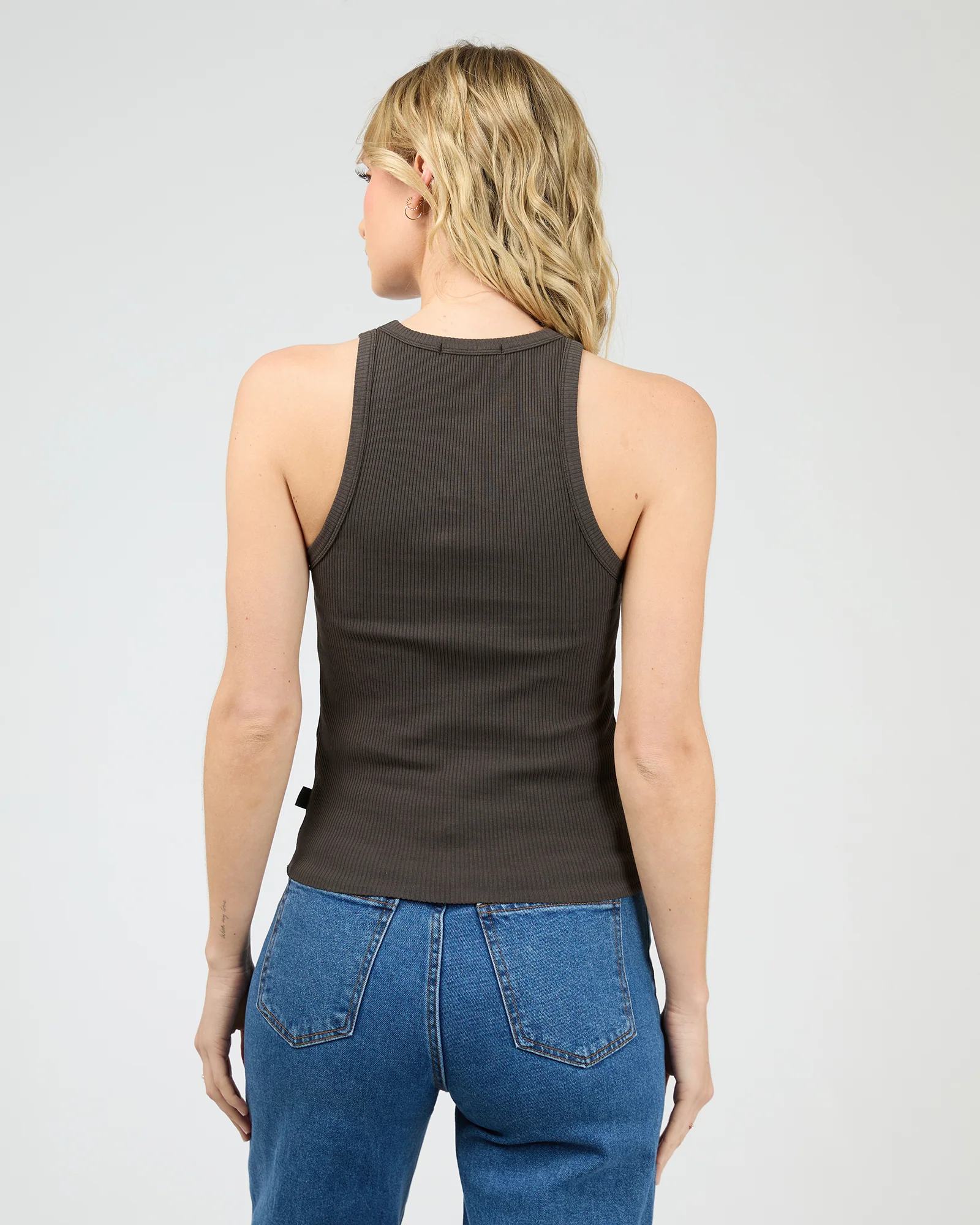 Eve Rib Baby Tank Washed Black - Image 3