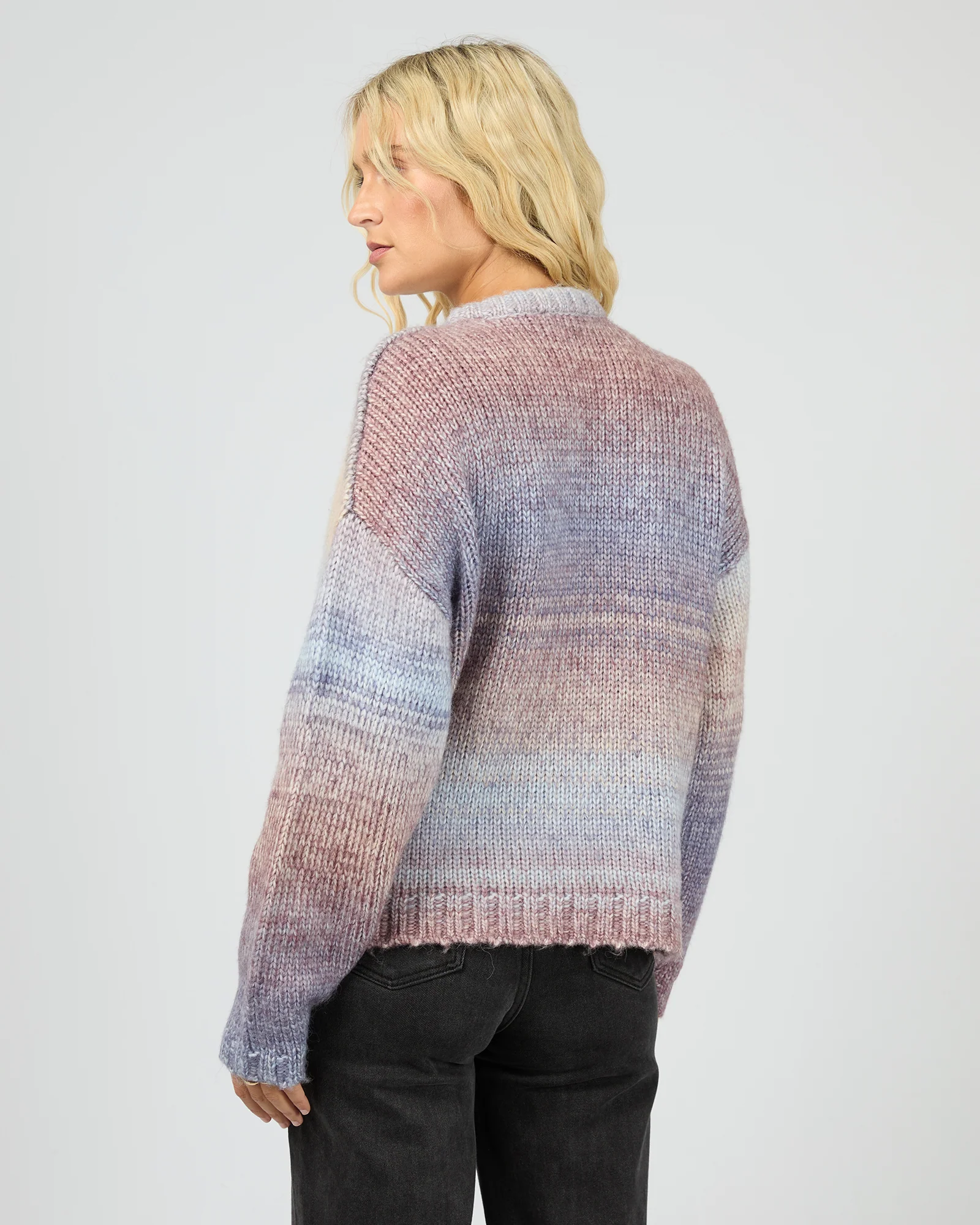Fray Knit Jumper Multicoloured - Image 4