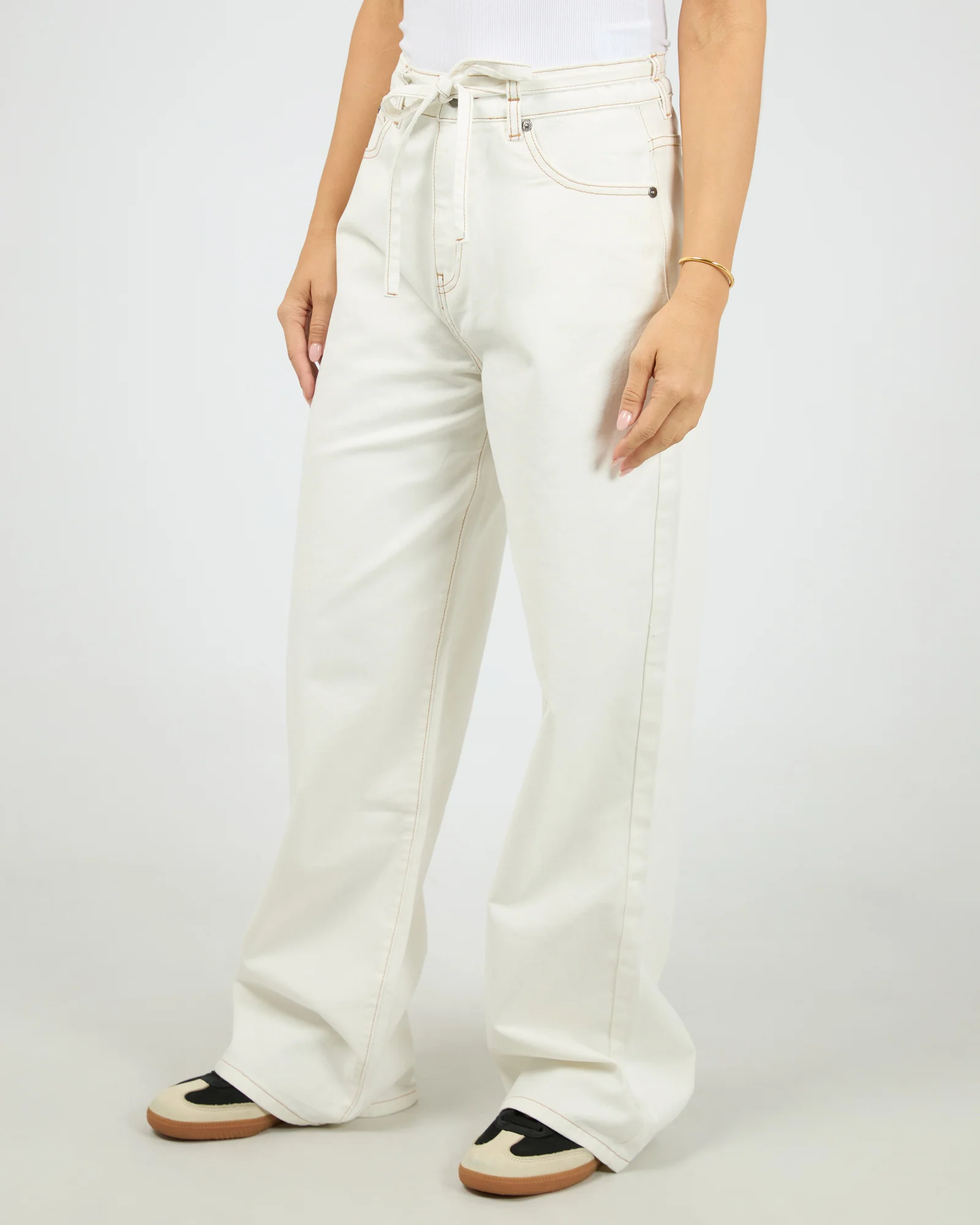 Gia High Rise Baggy Vintage White - Image 4