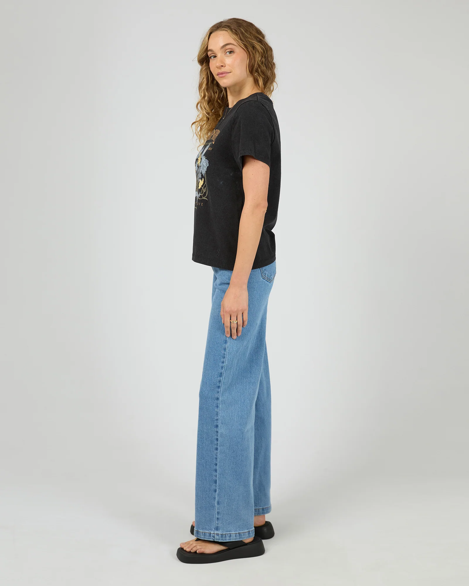 Hampshire Regular Tee Washed Black - Image 6