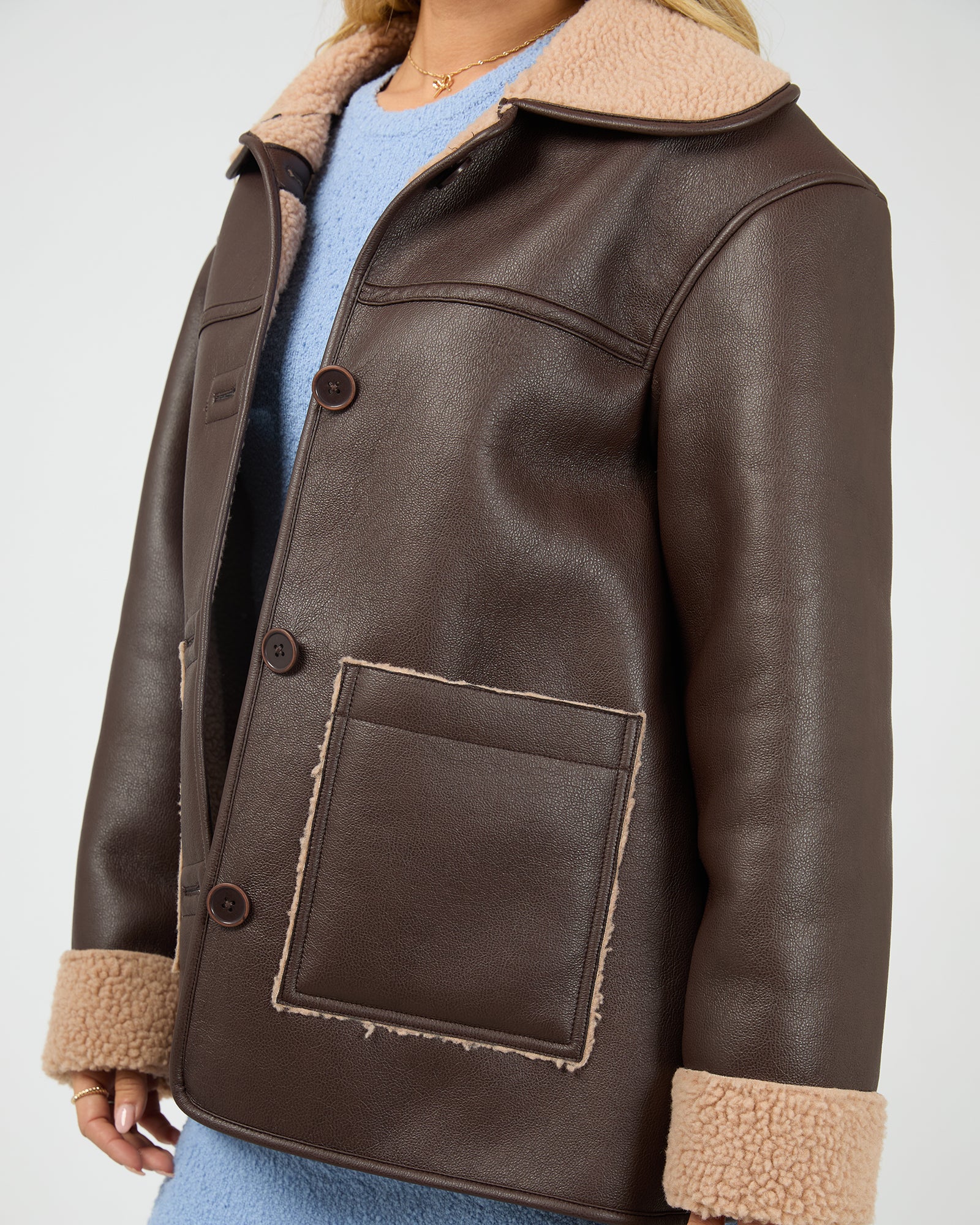 Hendrix Coat Brown - Image 5