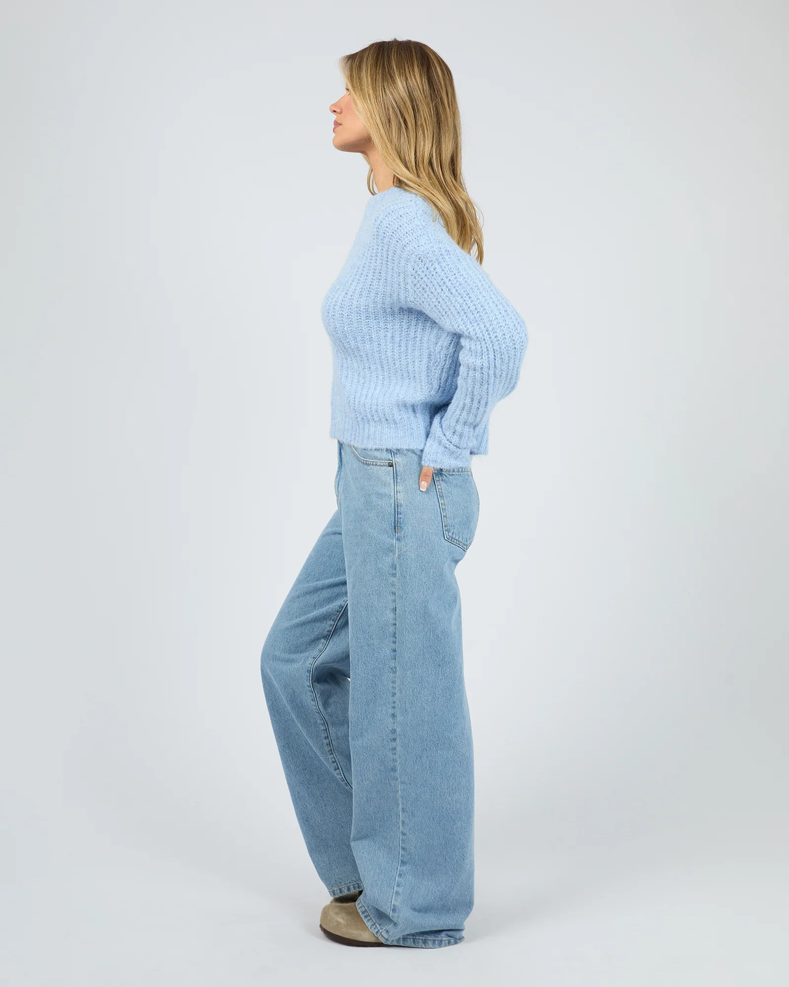 Ivy Knit Jumper Ocean Blue - Image 6