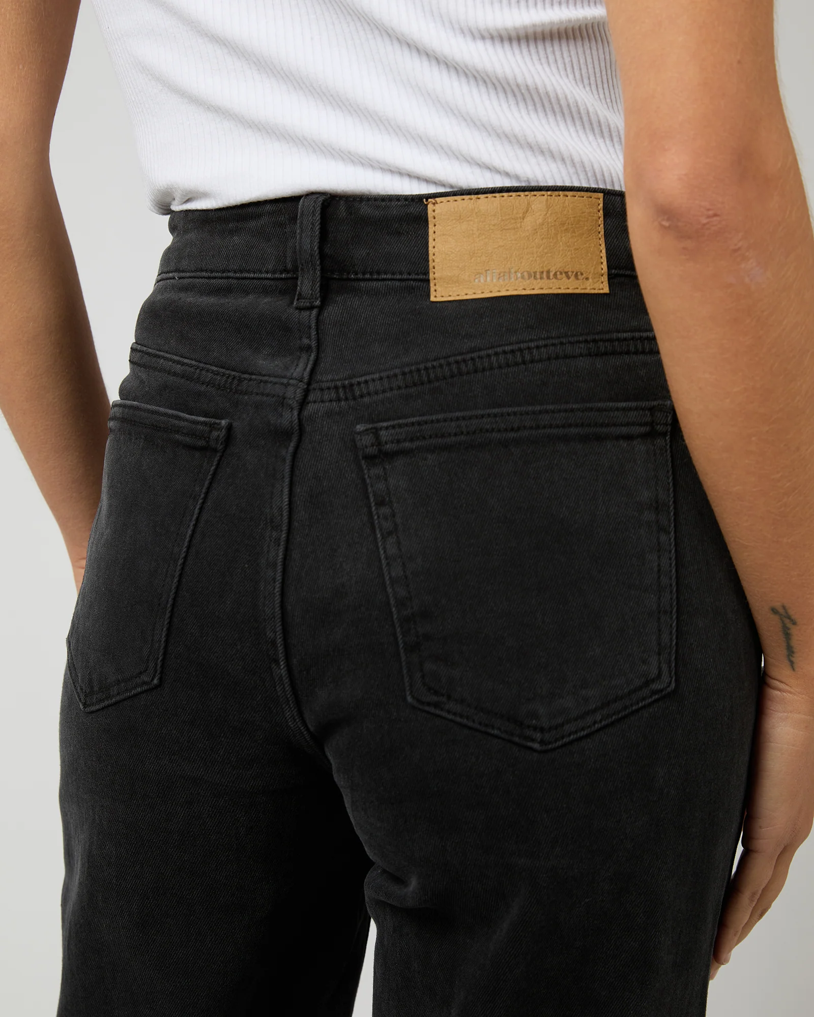 Jacqui Wide Leg Washed Black - Image 5