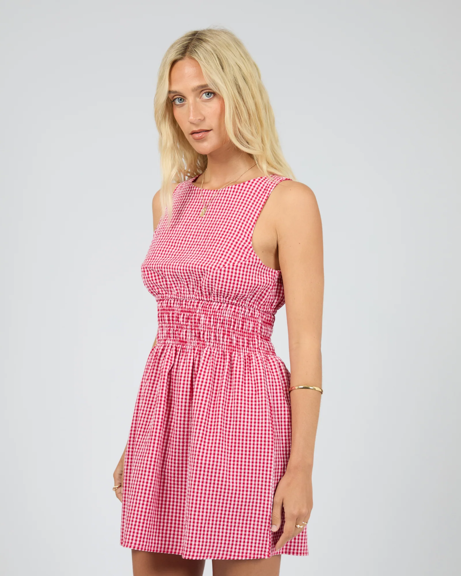Lani Mini Dress Check - Image 4