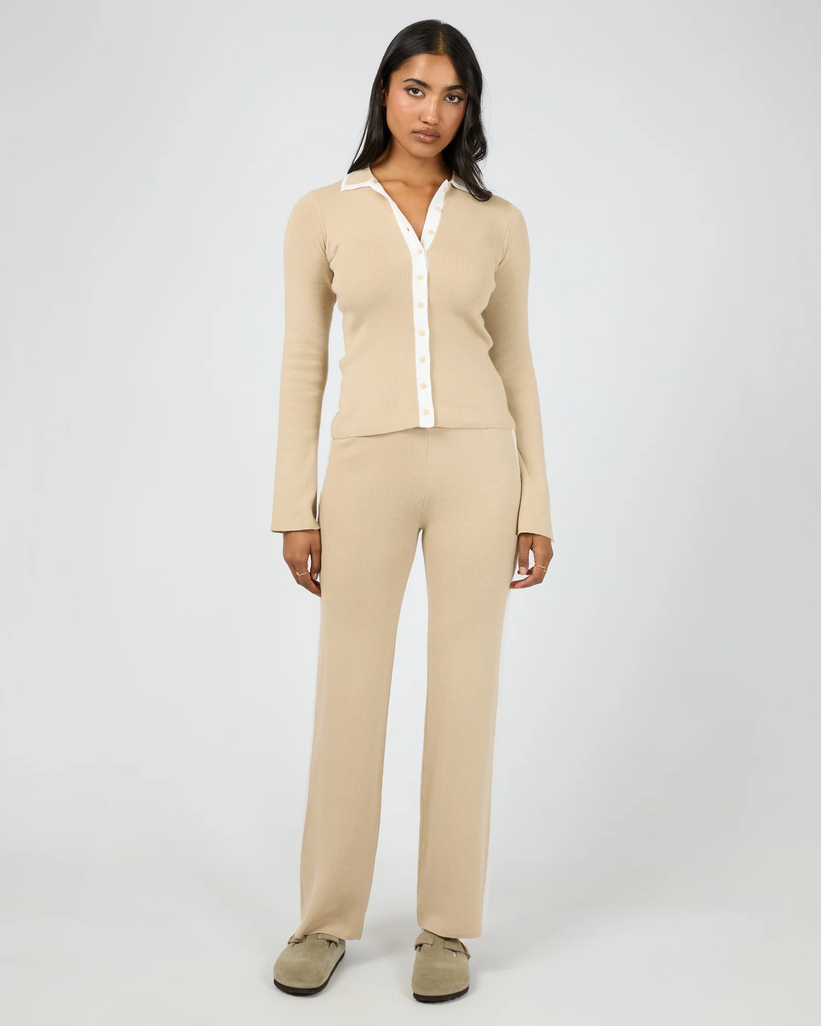 Minnie Knit Pant Stone - Image 2