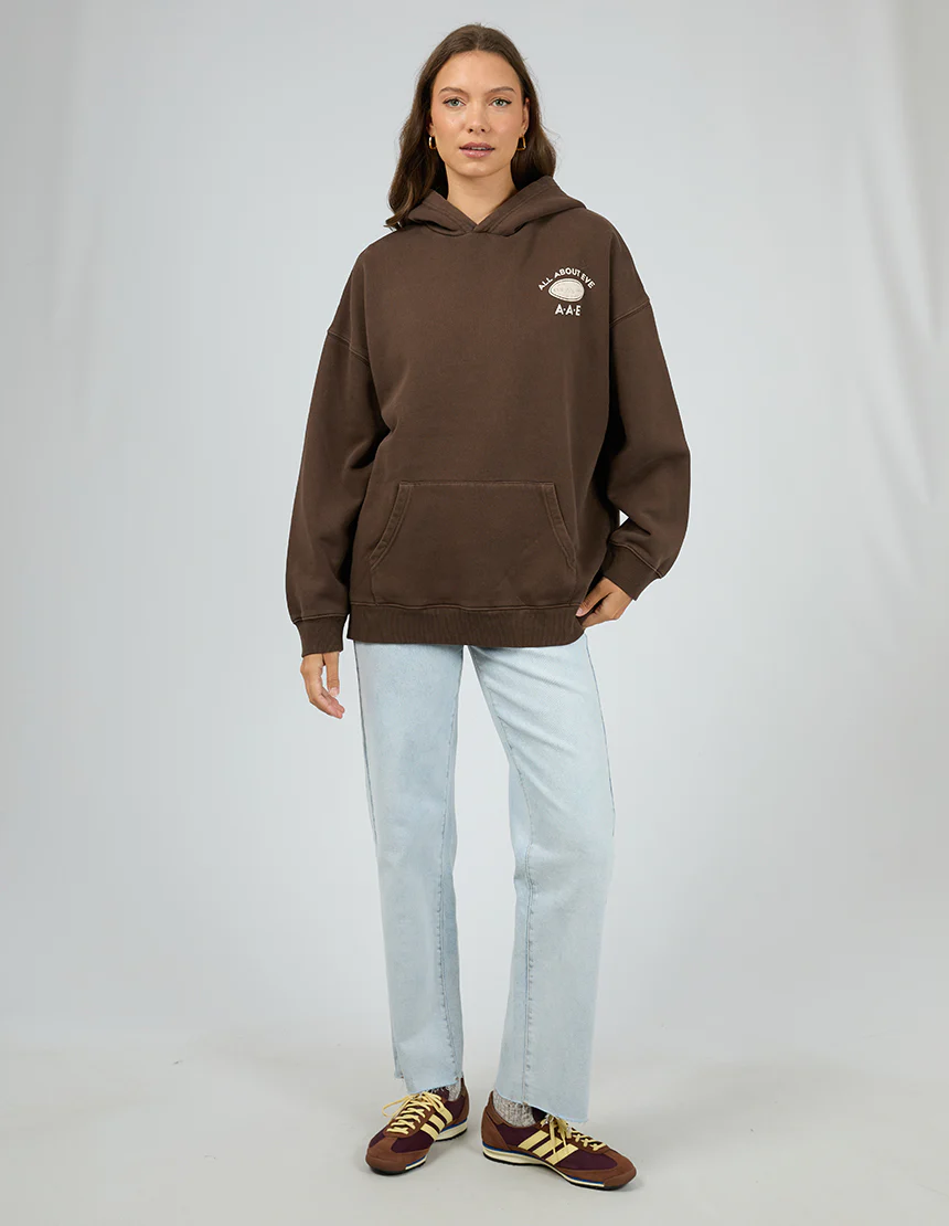Montana Relaxed Hoodie Brown - Image 2