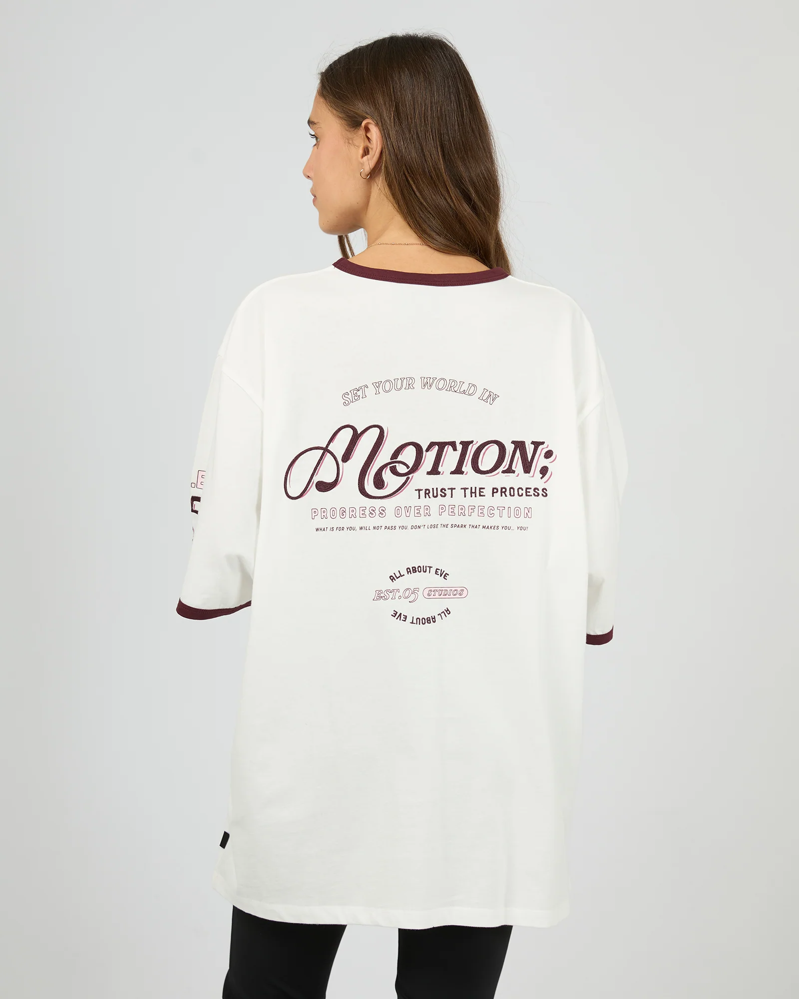 Motion Oversized Tee Vintage White - Image 3