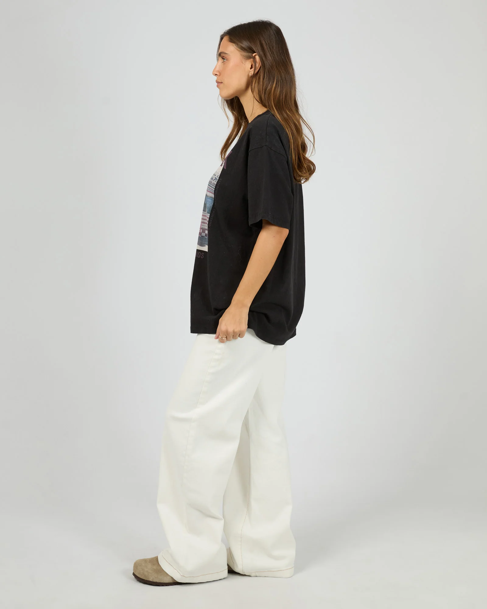 New York Diner Relaxed Tee Washed Black - Image 6