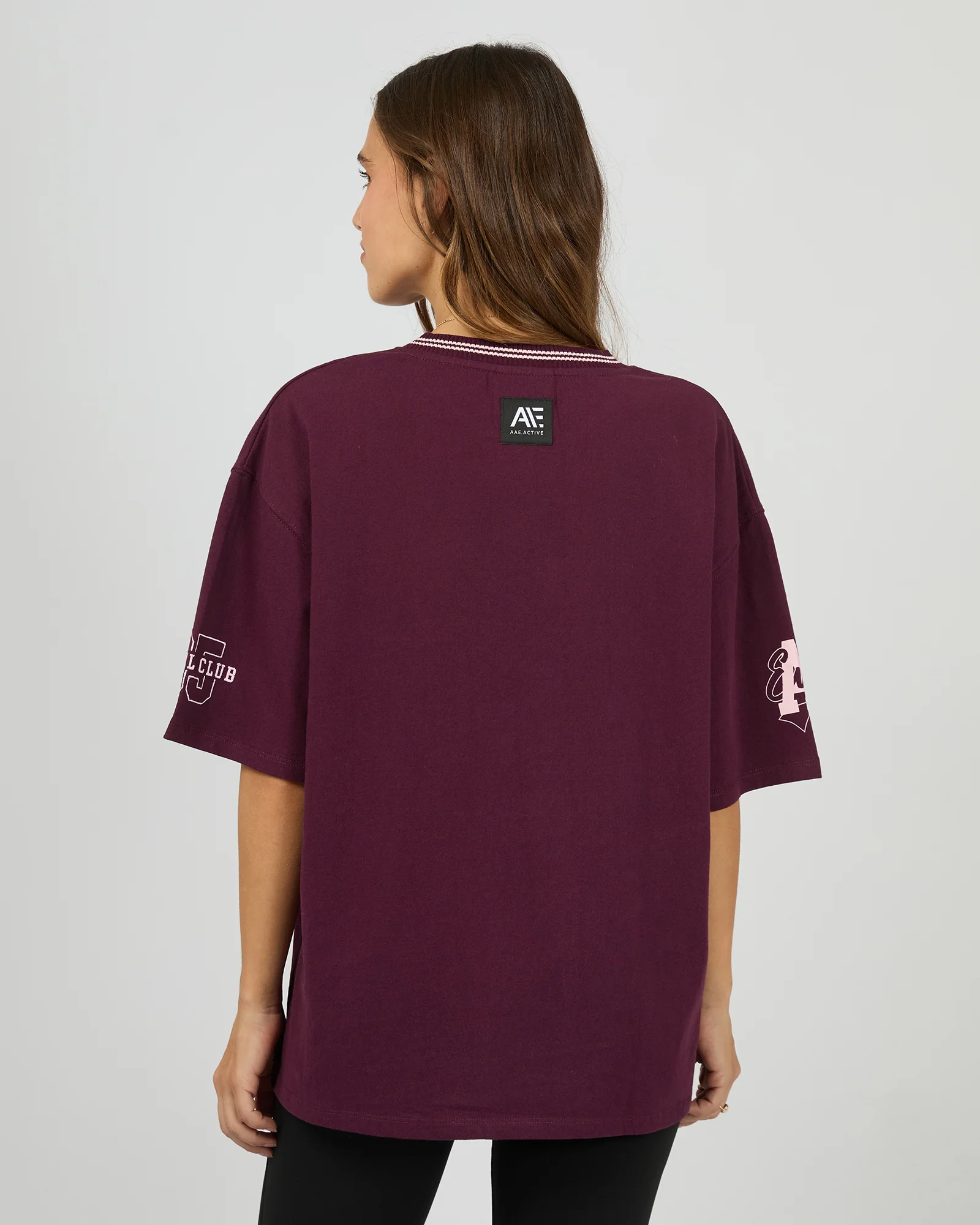 Ninety Five V-Neck Tee Wine - Image 3