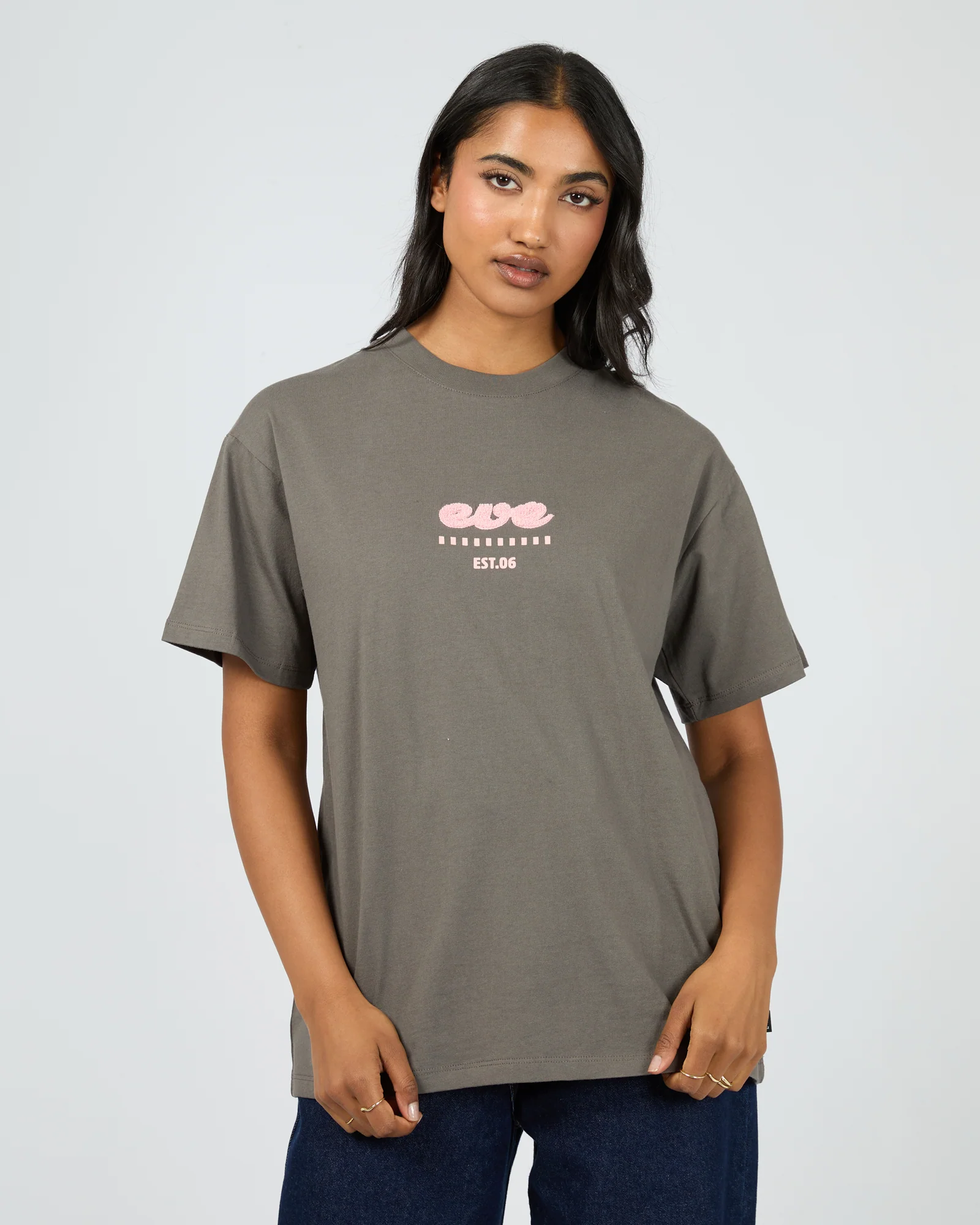 Nonna Relaxed Tee Charcoal - Image 3