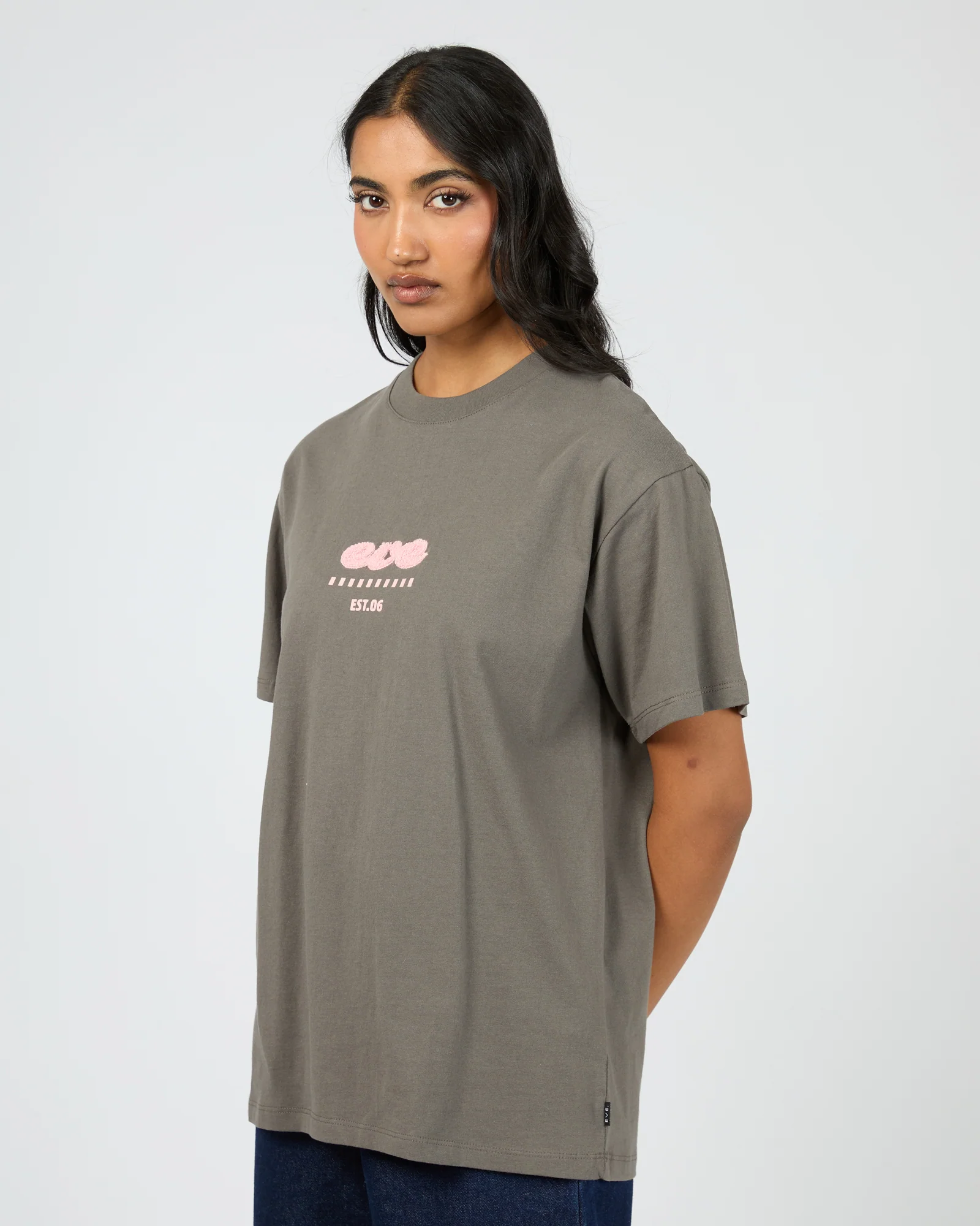 Nonna Relaxed Tee Charcoal - Image 4