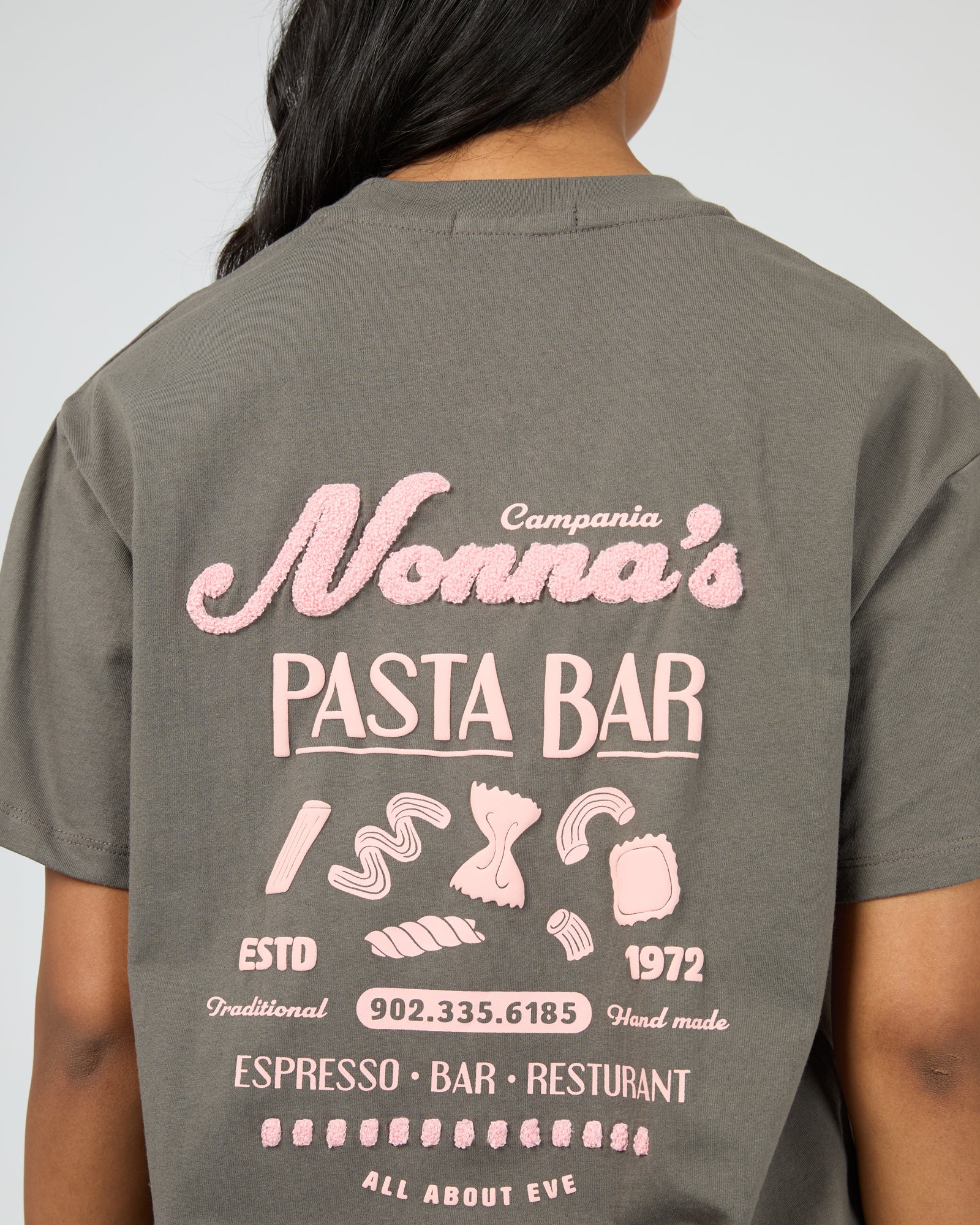 Nonna Relaxed Tee Charcoal - Image 5