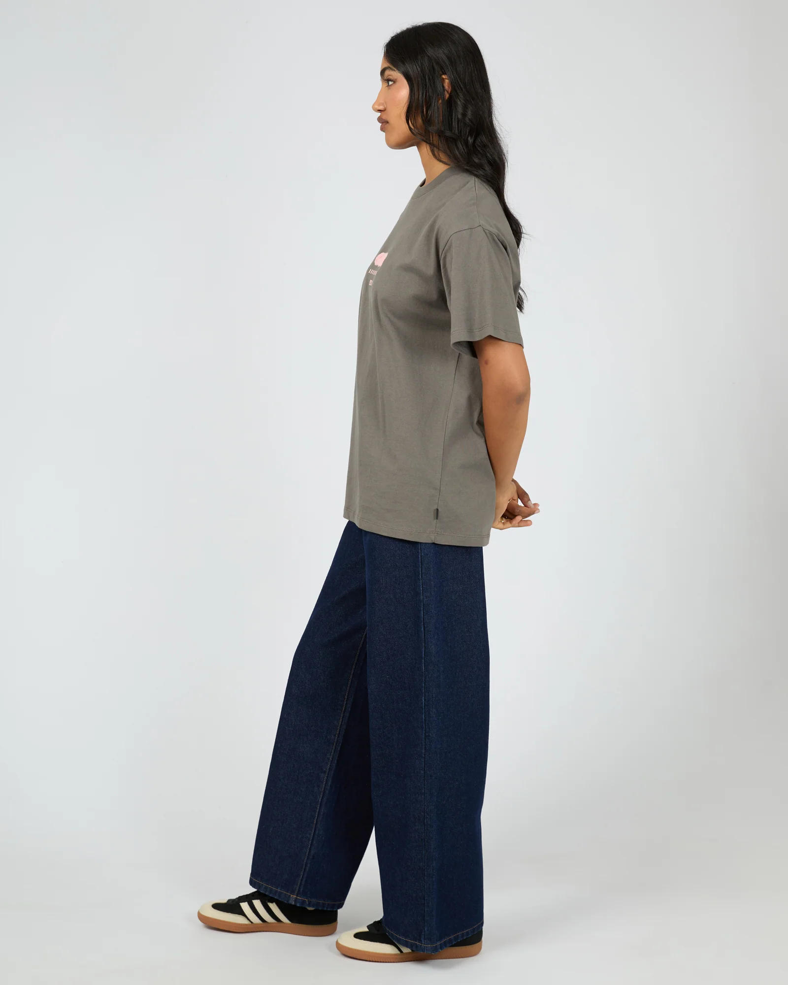 Nonna Relaxed Tee Charcoal - Image 6
