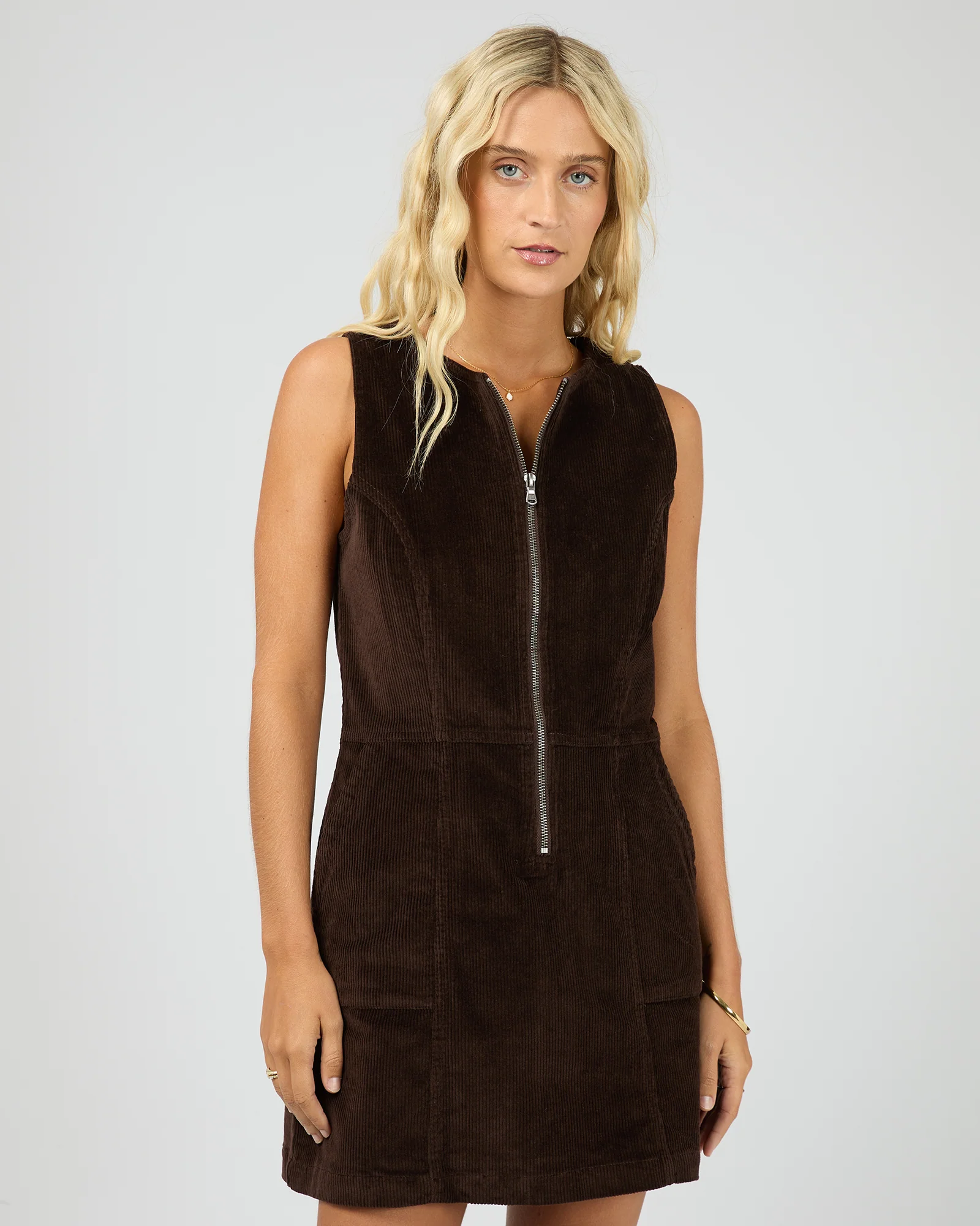Parker Cord Dress Brown