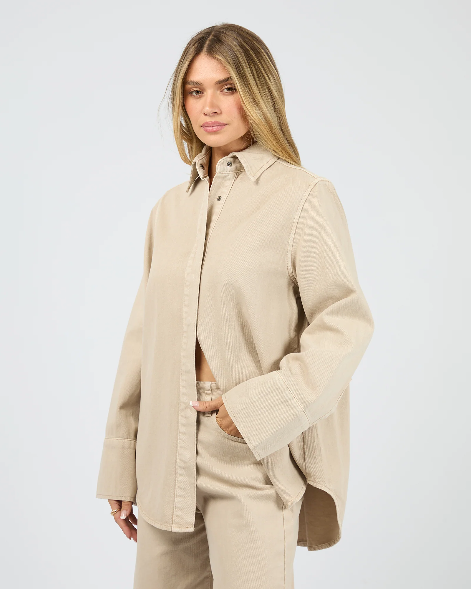 Percy Shirt Beige - Image 4
