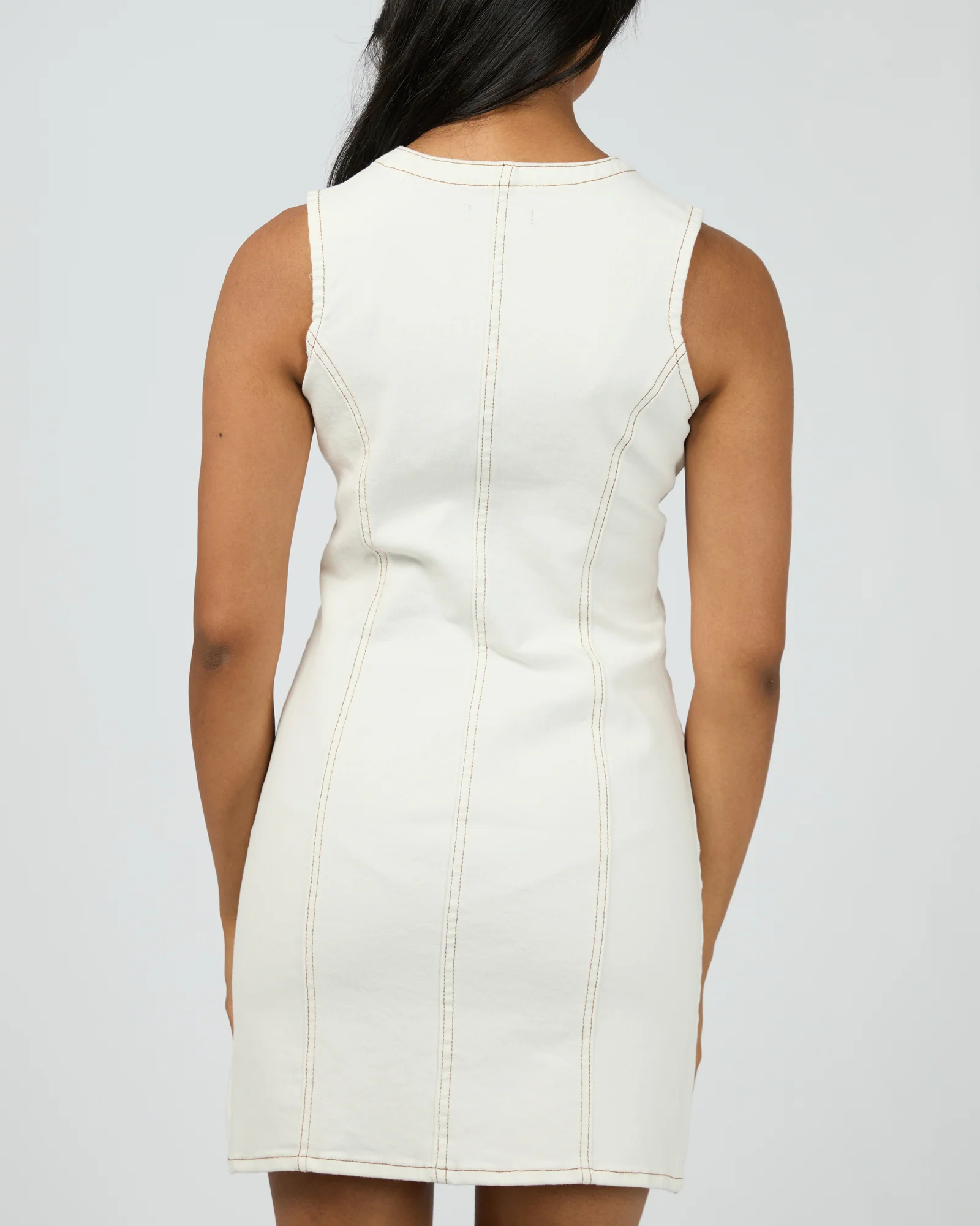 Peta Mini Dress Vintage White - Image 3