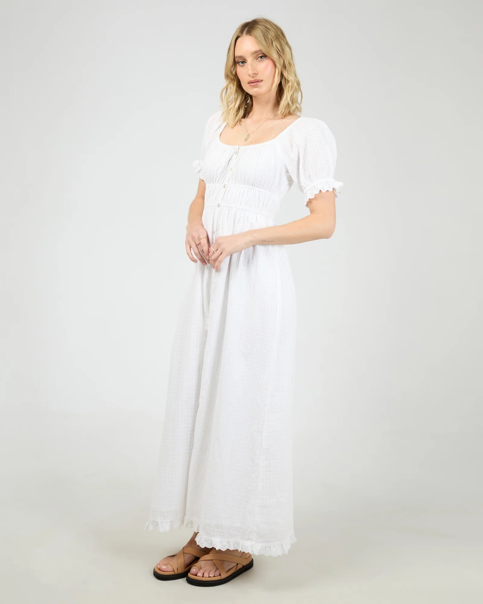 Rain Maxi Dress White - Image 4