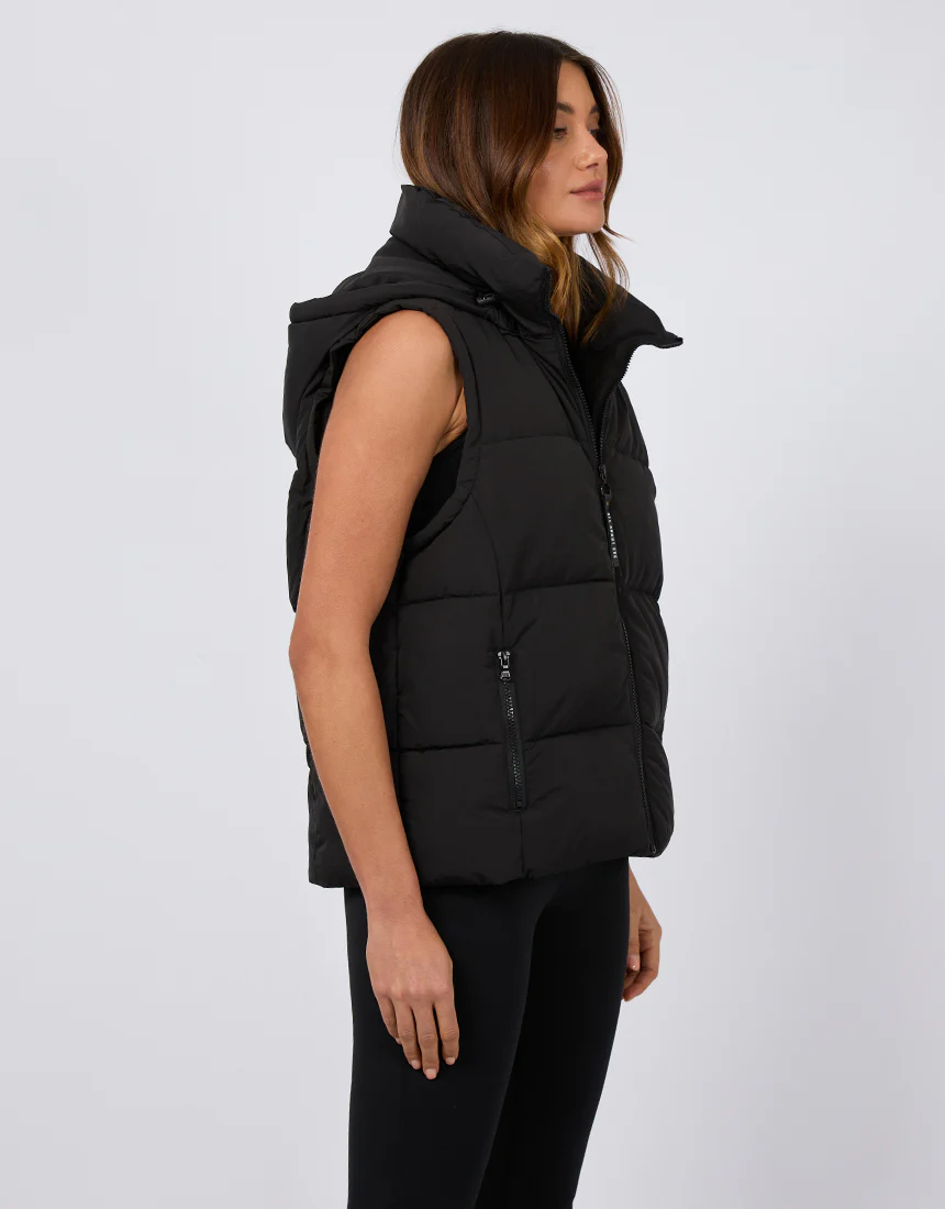 Remi Luxe Puffer Vest Black - Image 4
