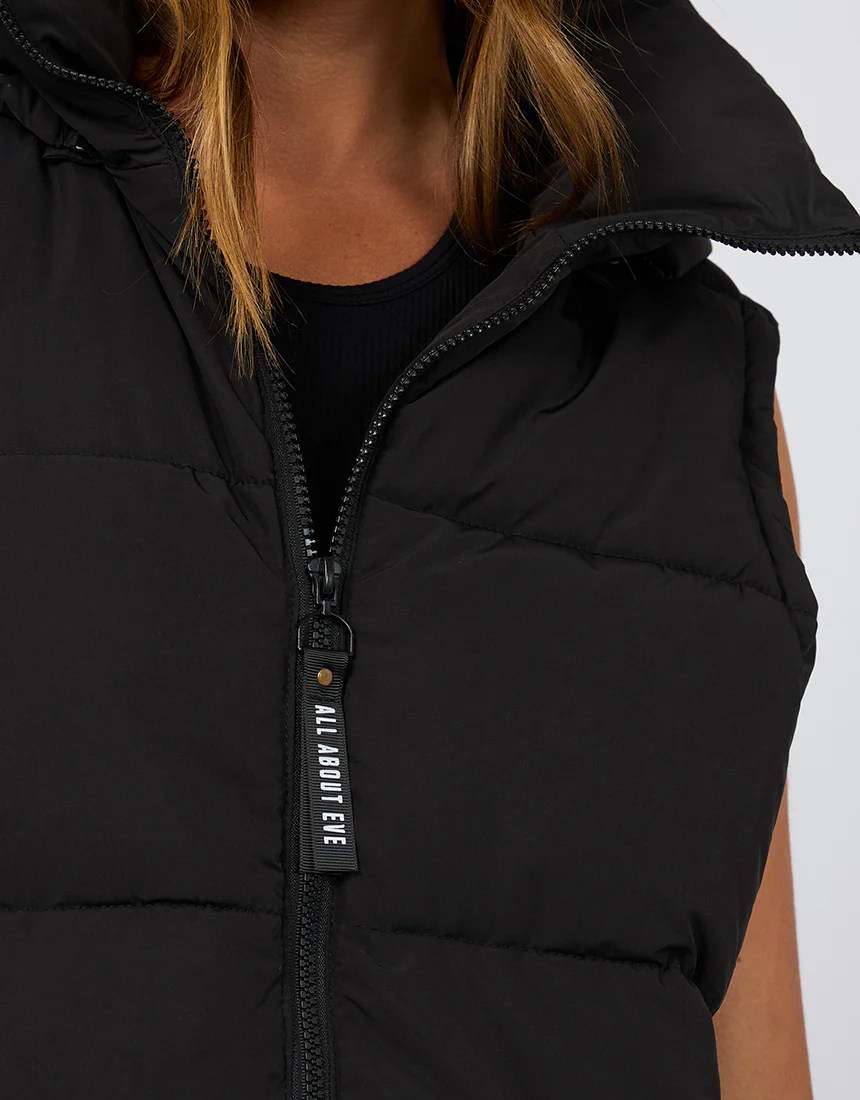 Remi Luxe Puffer Vest Black - Image 5