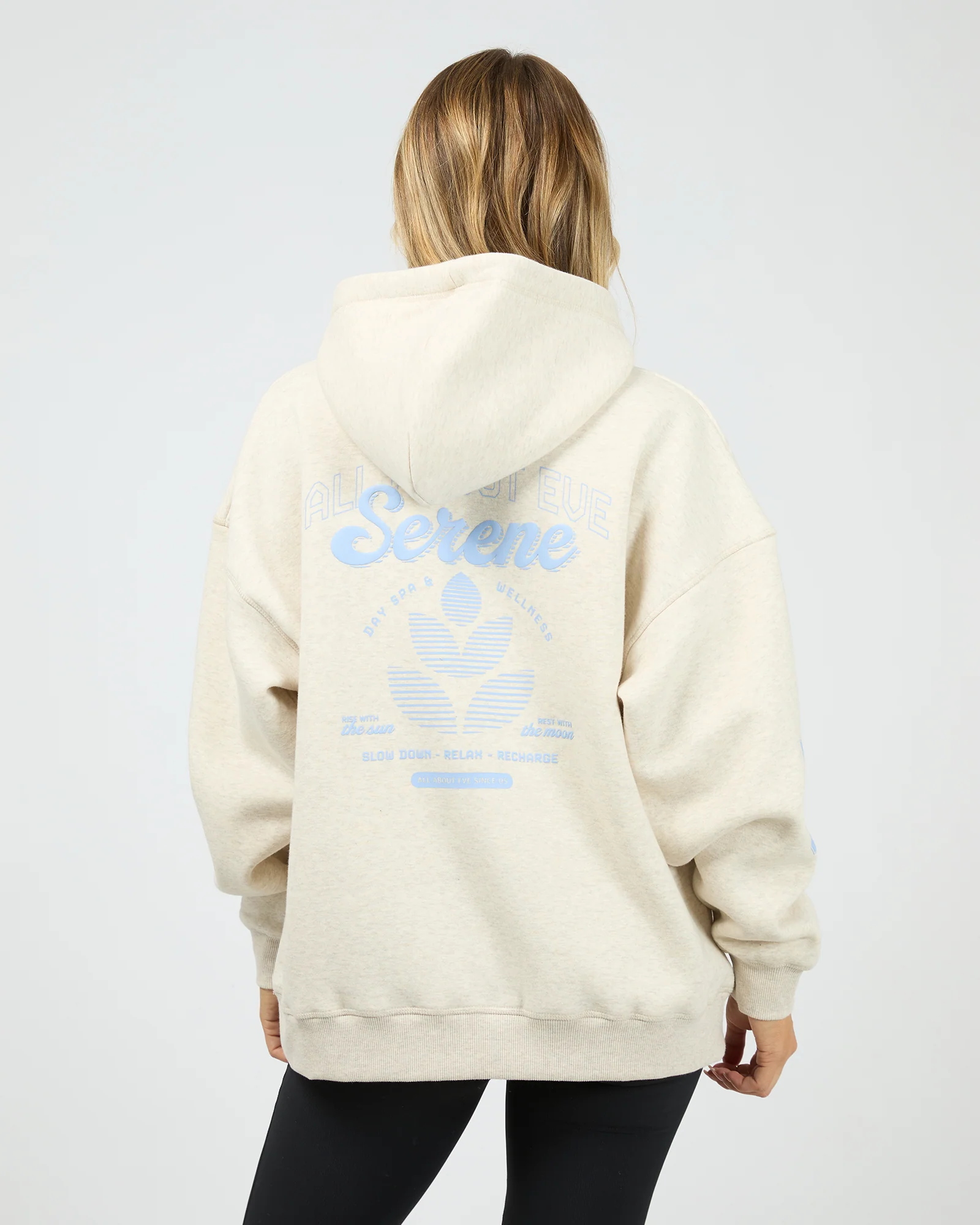 Serene Relaxed Hoodie Oat - Image 3