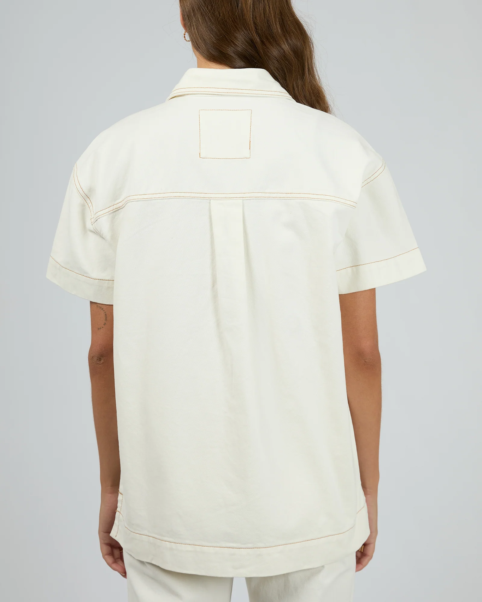 Simi Denim Shirt Vintage White - Image 3