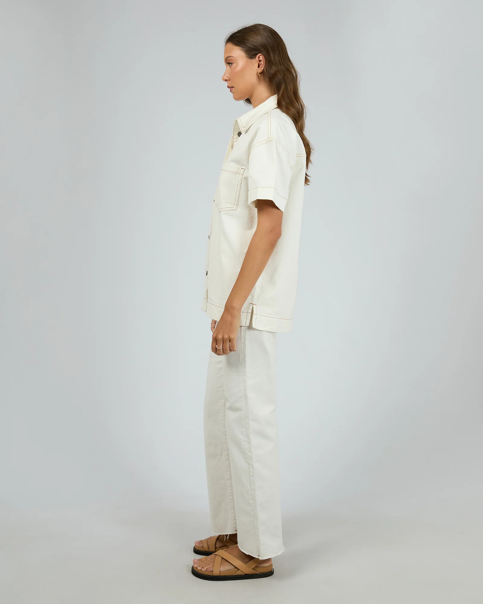 Simi Denim Shirt Vintage White - Image 6