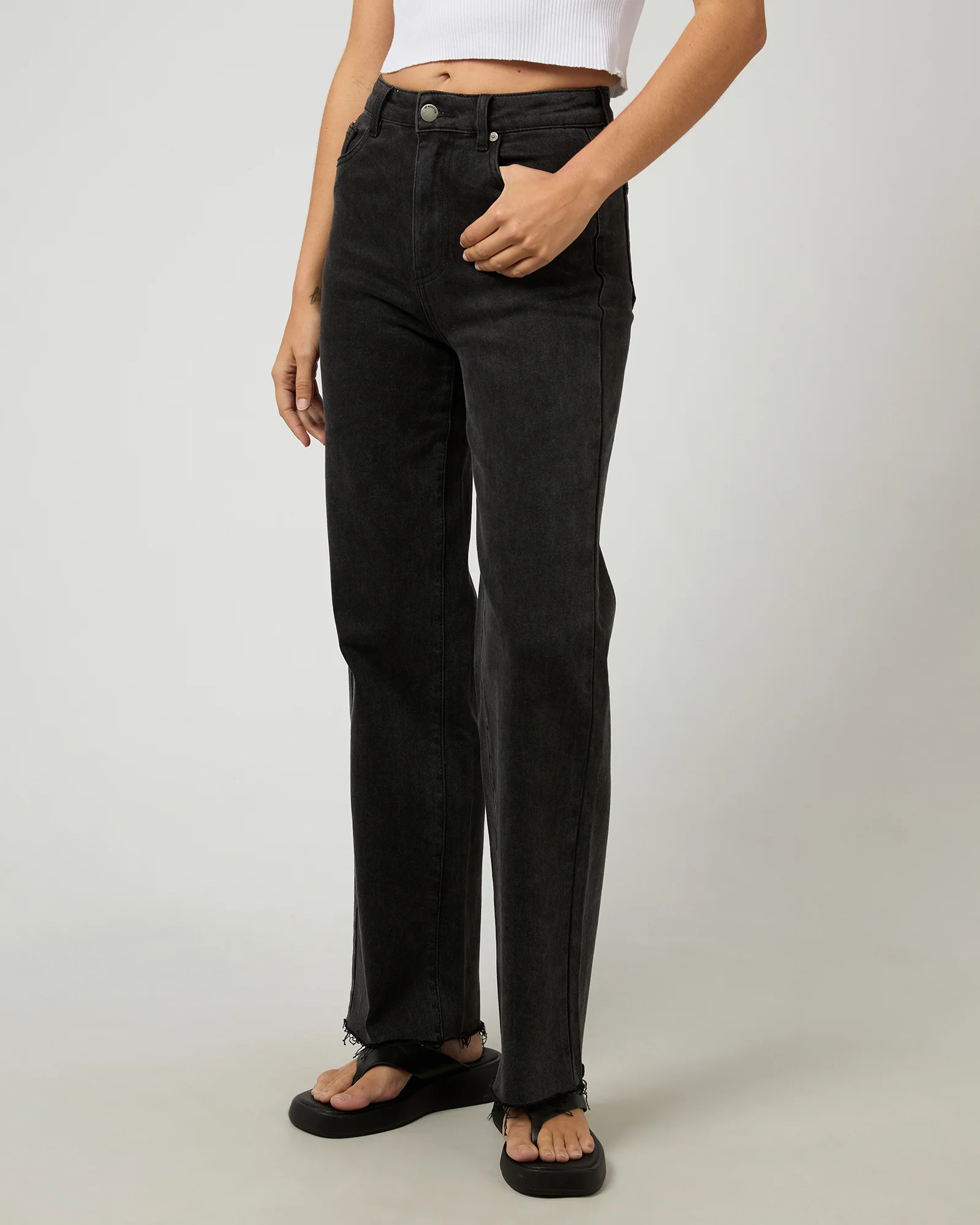 Skye Comfort Jean Washed Black - Image 4